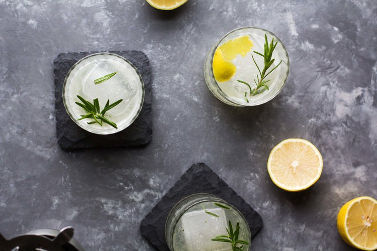 Elderflower, Lemon + Rosemary Cocktail — Coffee + Crumbs