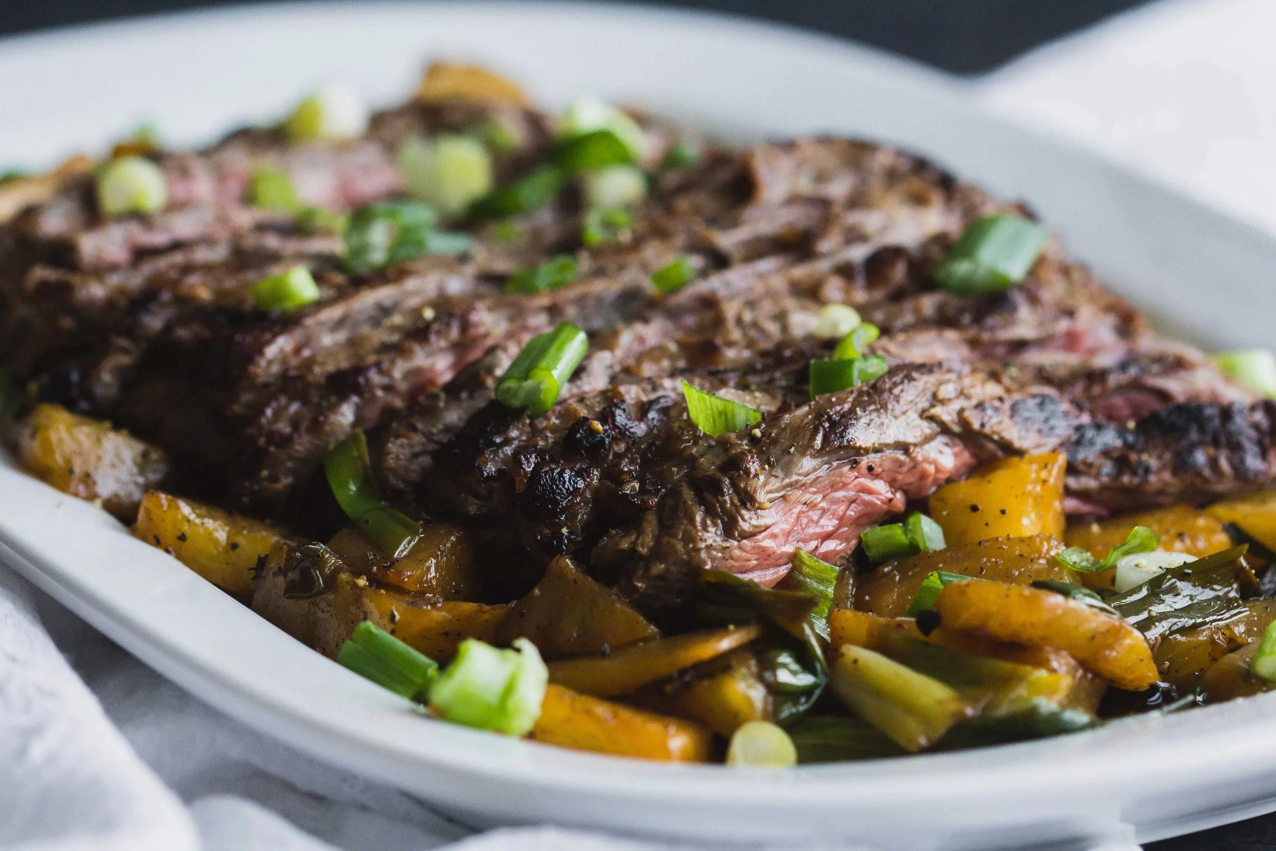 Marinated Skirt Steak with Pineapple + Green Onions _ Sarah J. Hauser-5.jpg