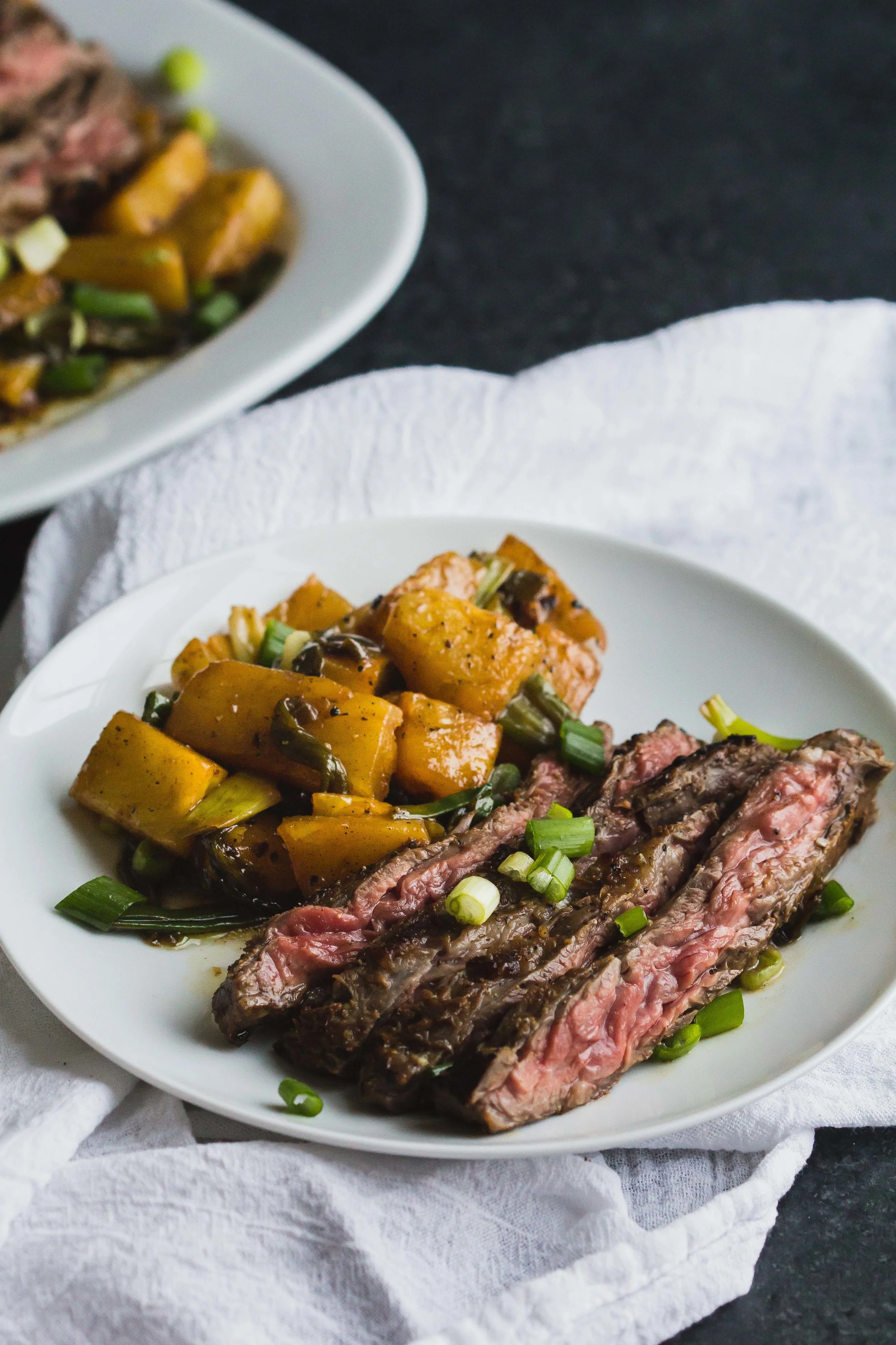 Marinated Skirt Steak with Pineapple + Green Onions _ Sarah J. Hauser-6.jpg