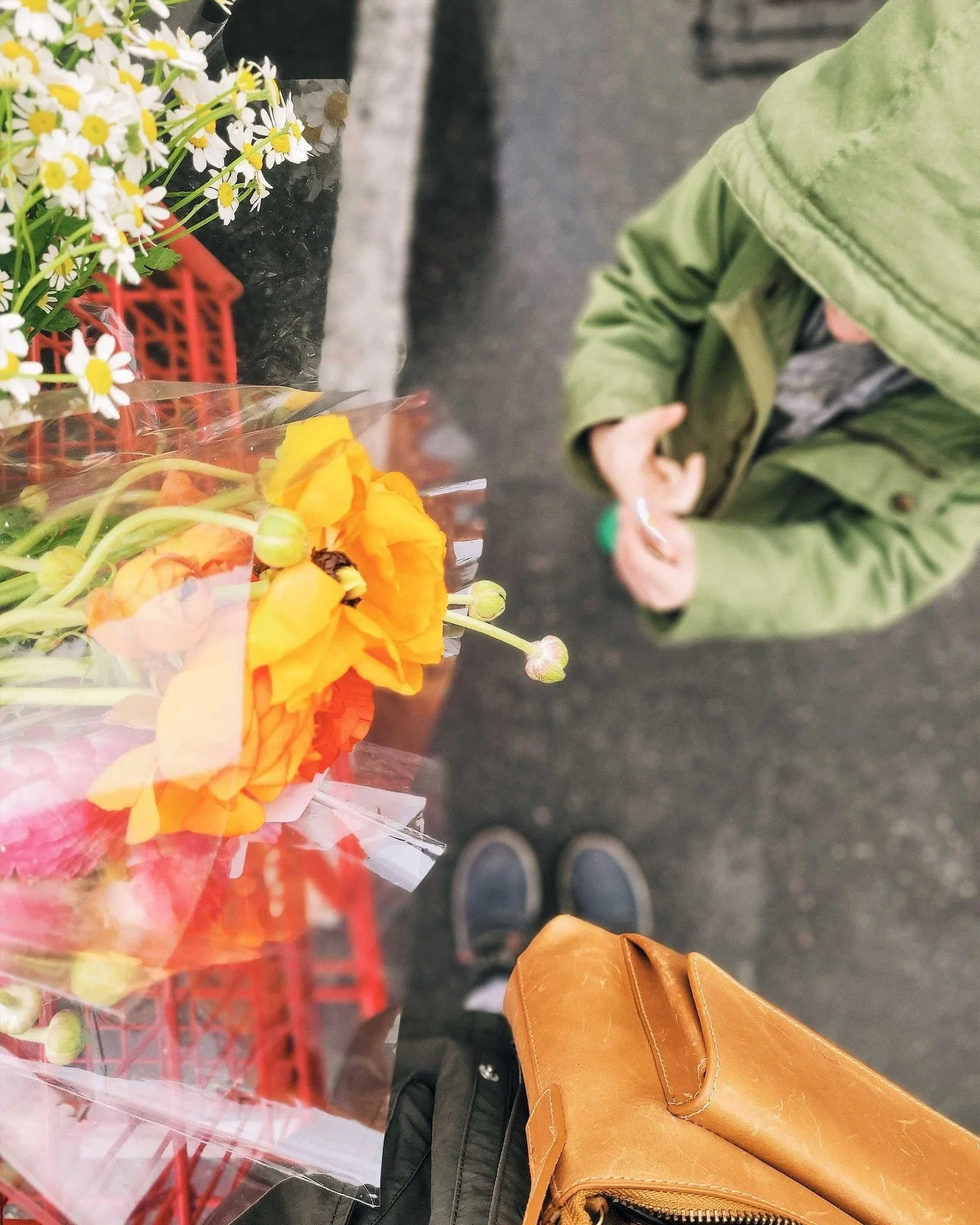 I notice her at church
  in the light blue shirt
Bouncing her newborn 
  Up and down

Her lips lift into a smile
  Above his sleepy brown eyes
Before she presses a kiss 
  Upon his brow

I glimpse her in the park
  After he learns how to walk
Clutchi