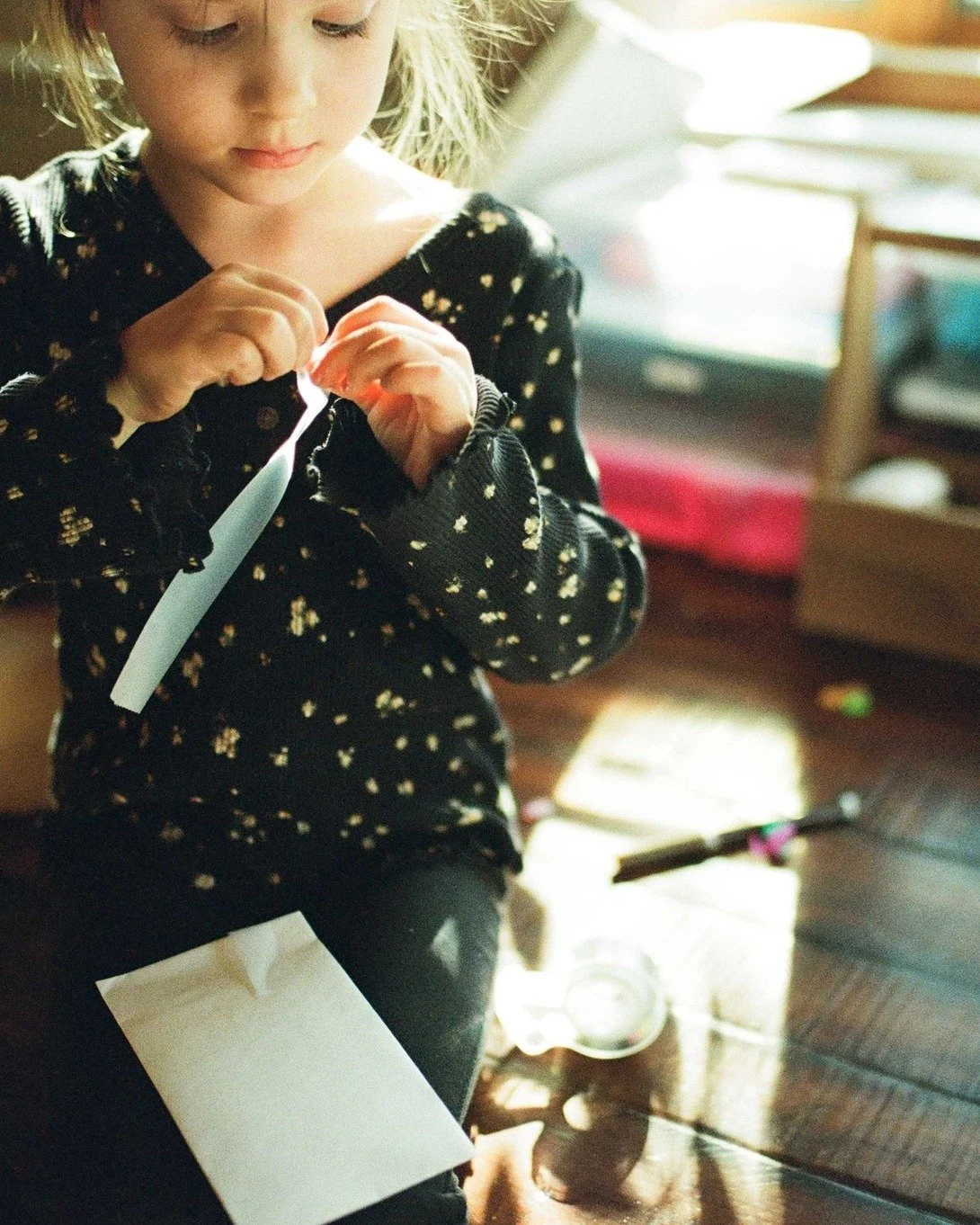 Mother, 39, at risk of disappearing in children&rsquo;s messy bedroom

Too-small pajama pants clog
my sons&rsquo; dresser, atop which
a blue saber tooth tiger crouches
in a jungle of Pok&eacute;mon cards
that may never be organized, banked
by my olde