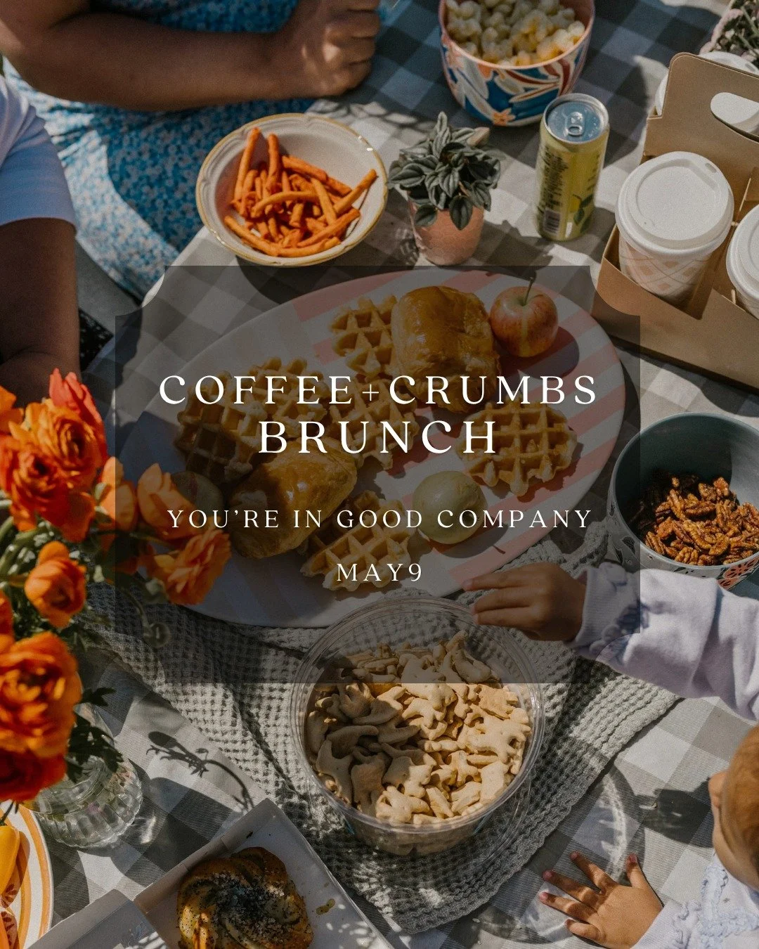 The Coffee + Crumbs Mother's Day Brunch is BACK and you're invited.☕🥐

Picture this: you, your friends, piping hot coffee and delicious crumbs galore. You ask, "How are you really doing?" Everyone answers. You swap stories and life updates