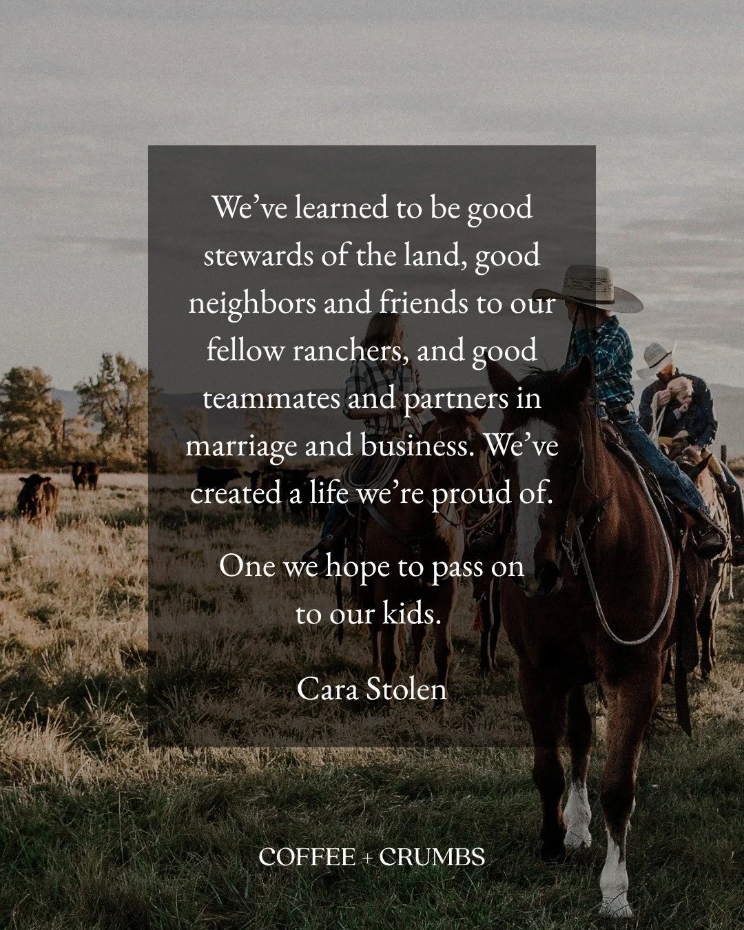 I don&rsquo;t know who or what my kids will become any more than I know what the world will look like in thirty years when they&rsquo;re our age. Even if Royce stands by his preschool proclamation and follows in our footsteps, will our pasture land g