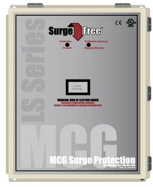 Options Available: Internal Disconnect • Upgradeable Diagnostics: Surge Event Counter, Beeper, & Status Relay (1 Form C Contacts) • NEMA 4X Enclosure • Low Impedance Micro-Z cable (Click here)