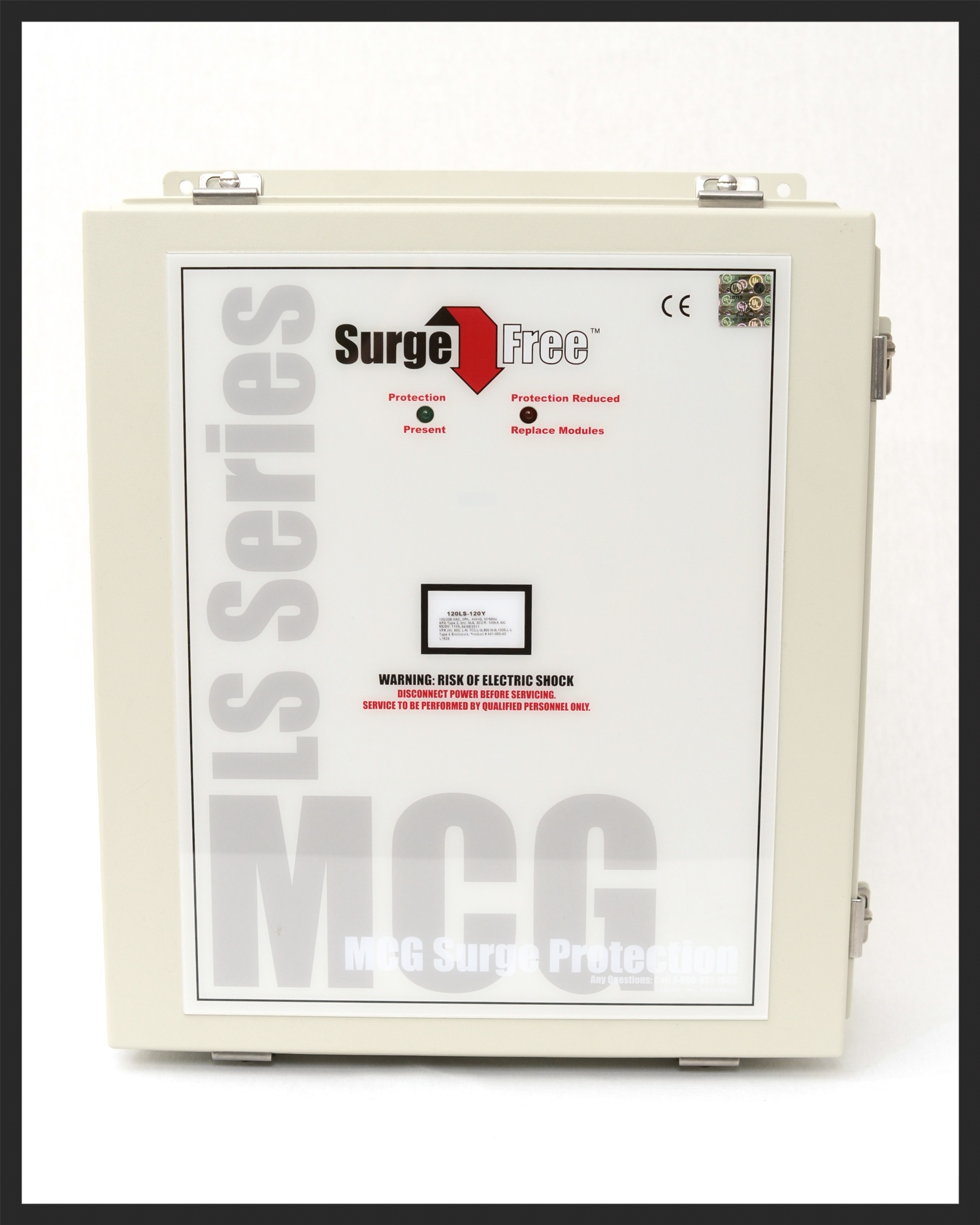 Options Available: Internal Disconnect • Upgradeable Diagnostics: Surge Event Counter, Beeper, & Status Relay (1 Form C Contacts) • NEMA 4X Enclosure • Low Impedance Micro-Z cable (Click here)