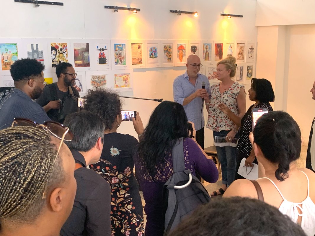 Michael Reese &amp; Jami Goldstein describe the art exchange exhibition in Havana, Cuba. March, 2023