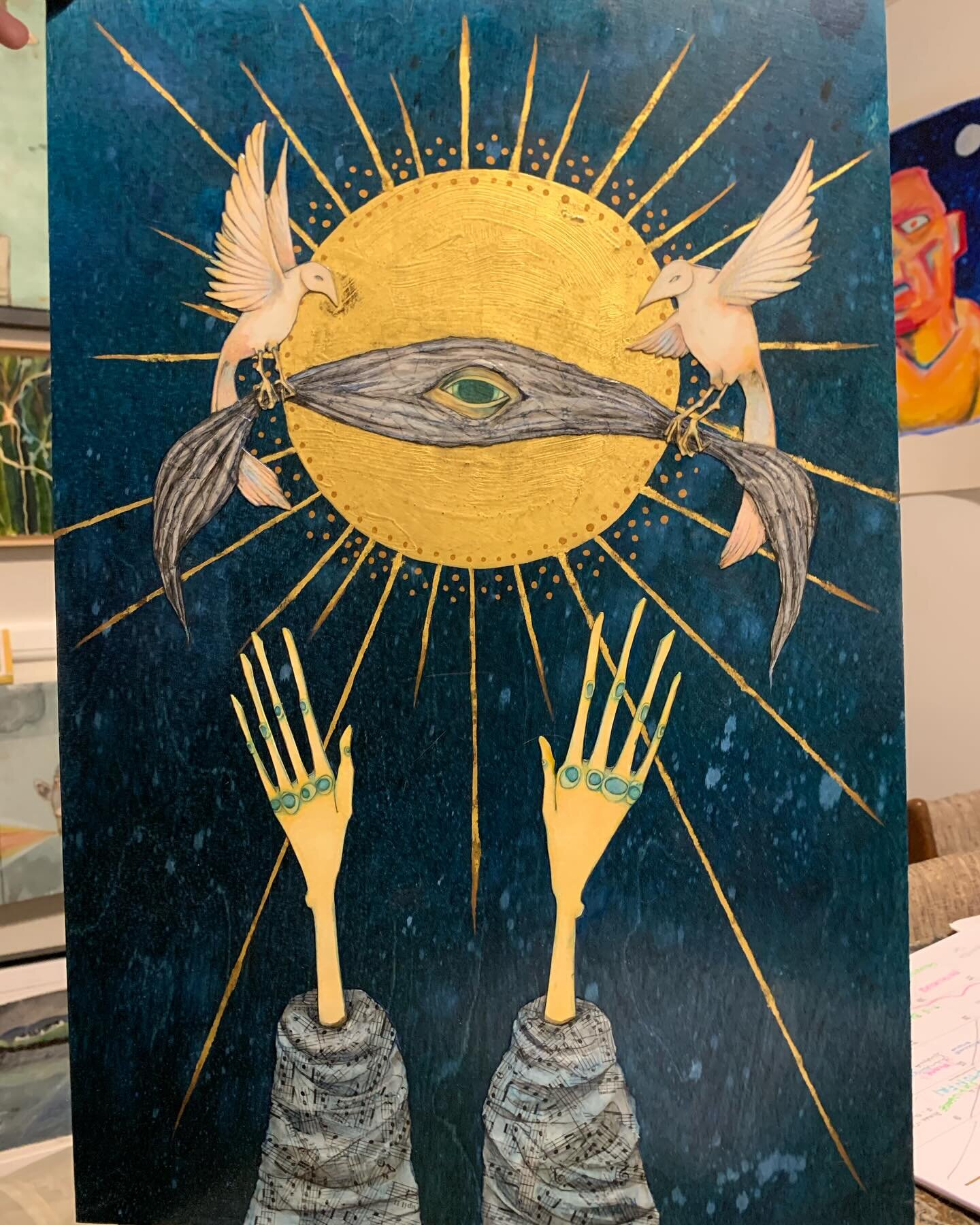 #katemorgan #katemorganart #katemorganartist #collageart #handart #sunsigns #oracle #figurativecollage #spiritanimals #put2birdsonit #destinymanifest