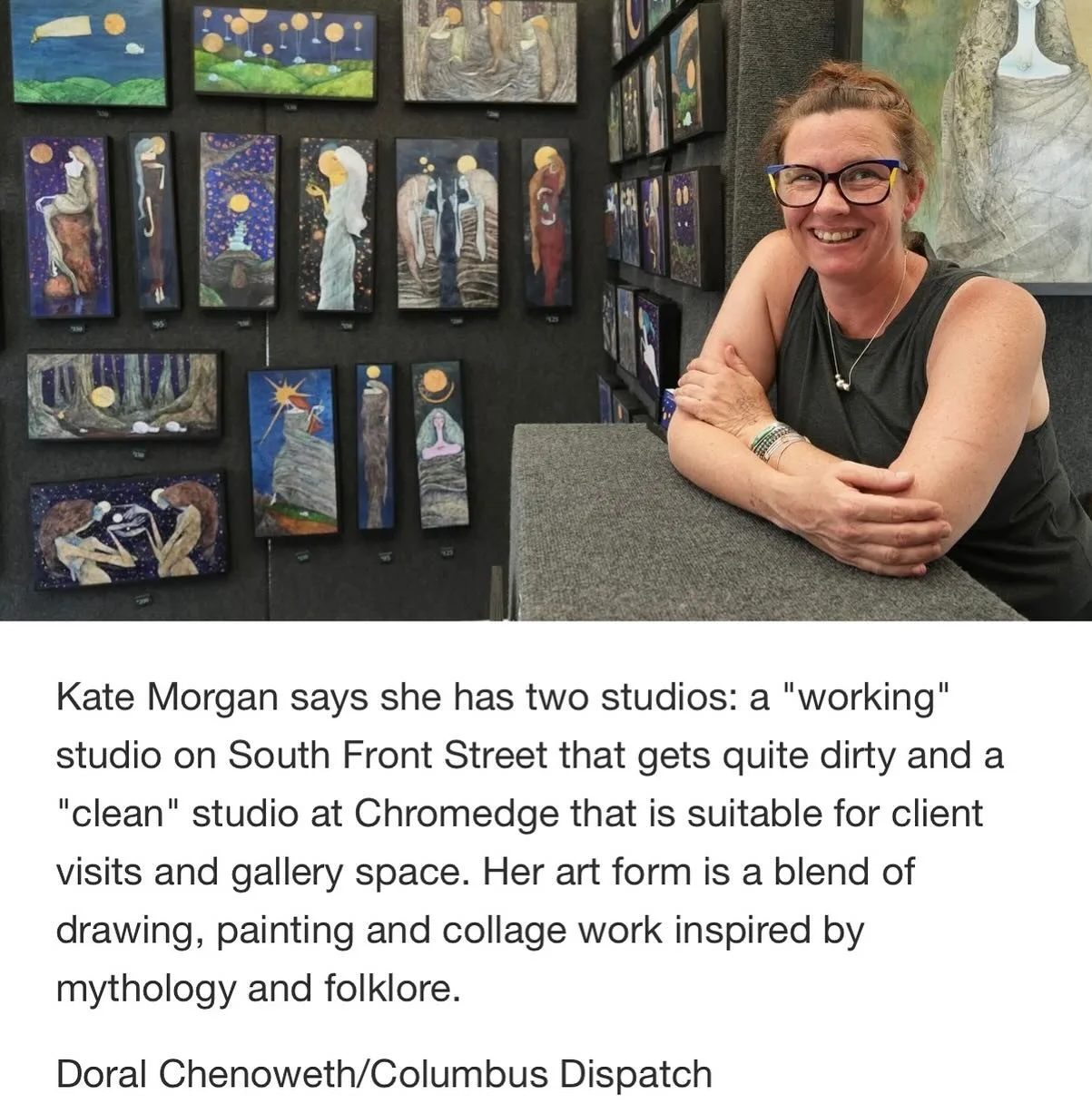 Super grateful to @columbusdispatch @doralchenoweth @columbusartsfest for providing the opportunity to share my art with the community. Ever grateful to everyone that that supports the arts in ANY way no matter how big or small. So much gratitude I c