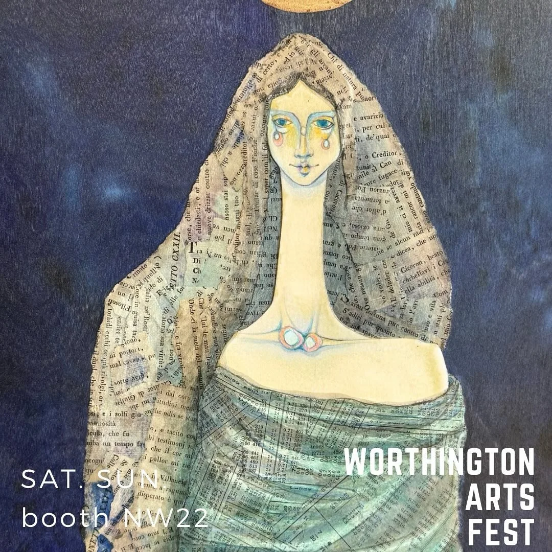 Mosey down to the @worthingtonartsfestival @mcconnellarts for a delightful art festival this weekend! 
#katemorgan #katemorganart #katemorganartist