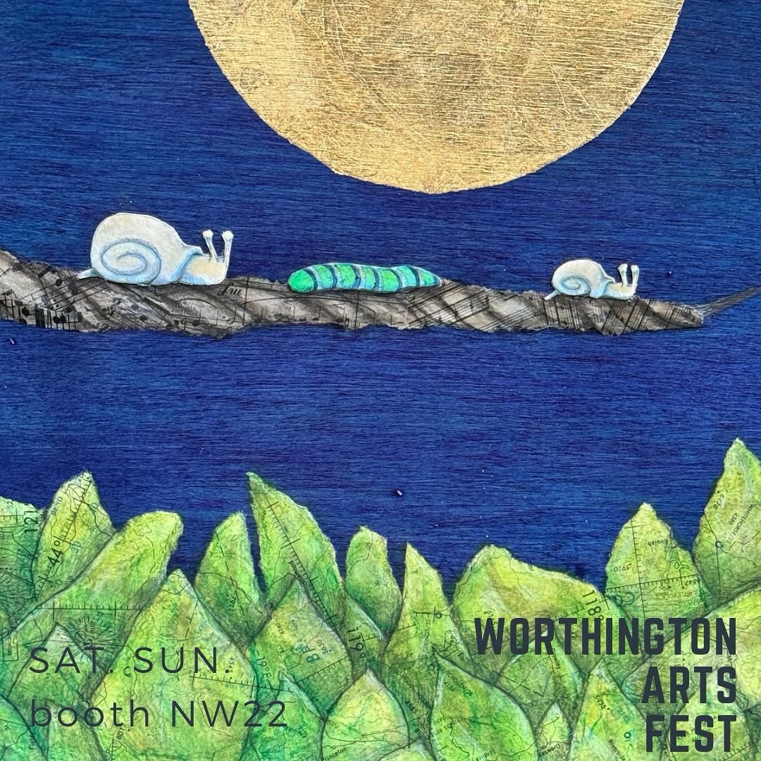 Mosey down to the @worthingtonartsfestival @mcconnellarts for a delightful art festival this weekend! 
#katemorgan #katemorganart #katemorganartist
