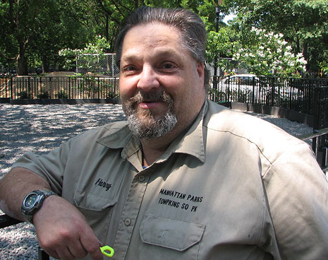 Harry Greenberg, Manager (and heart & soul) of Tompkins Square Park