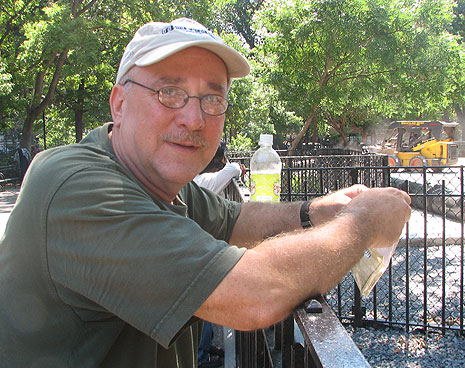 Michael Lyte, Landscaper and keeper of all things green. We'll be installing new gardens around the dog park in the fall with a generous donation from the friends and family of Lindsay Ashe (Cody.)