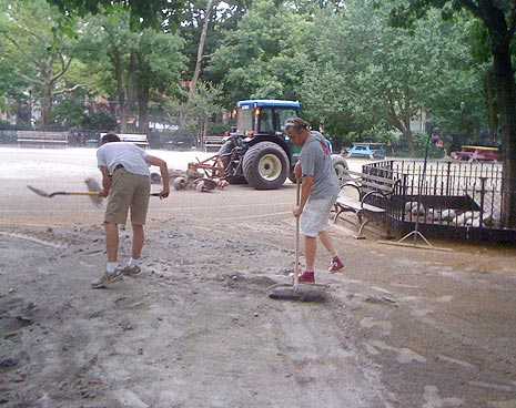 The work proceeds
