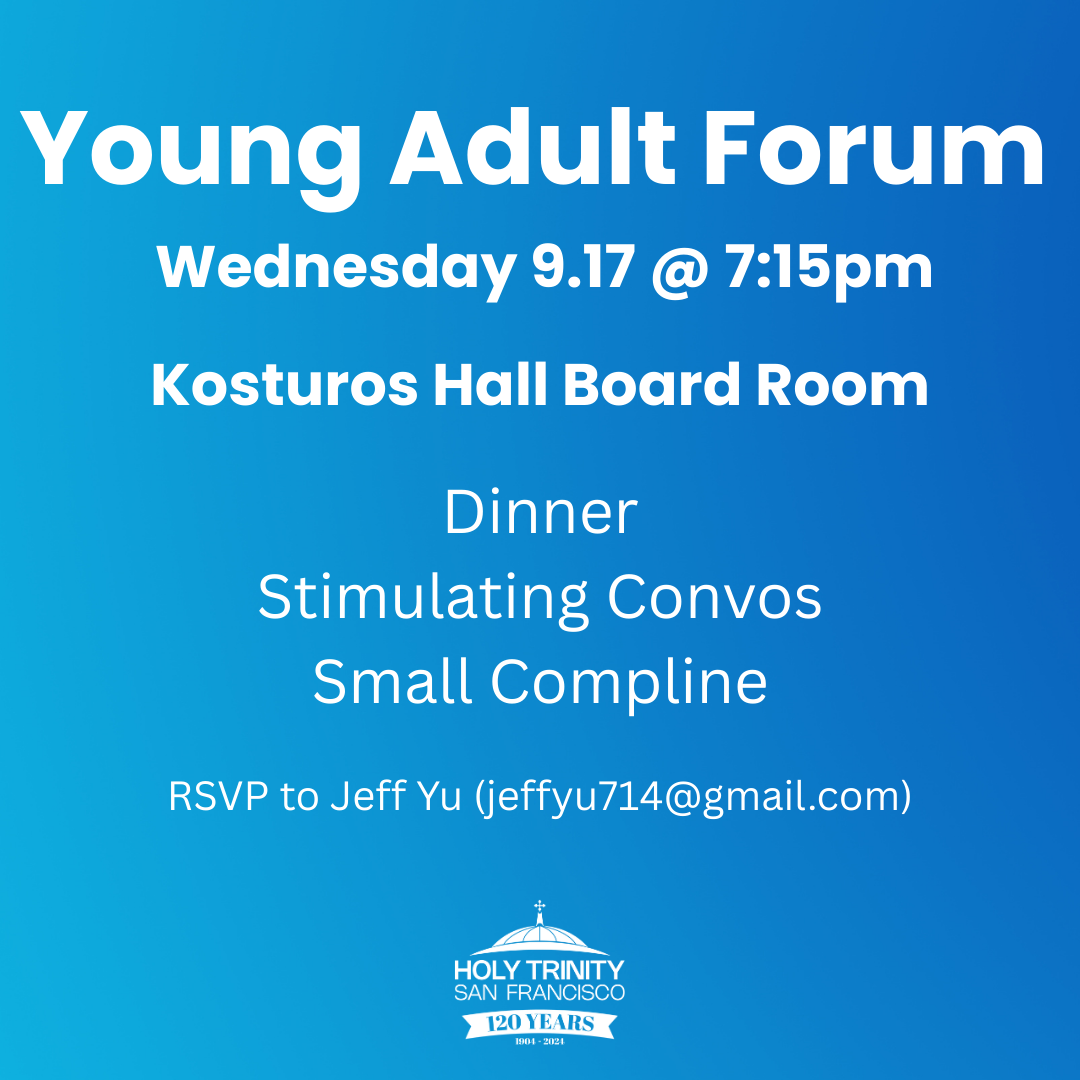 Young Adult Forum (Kosturos Hall)