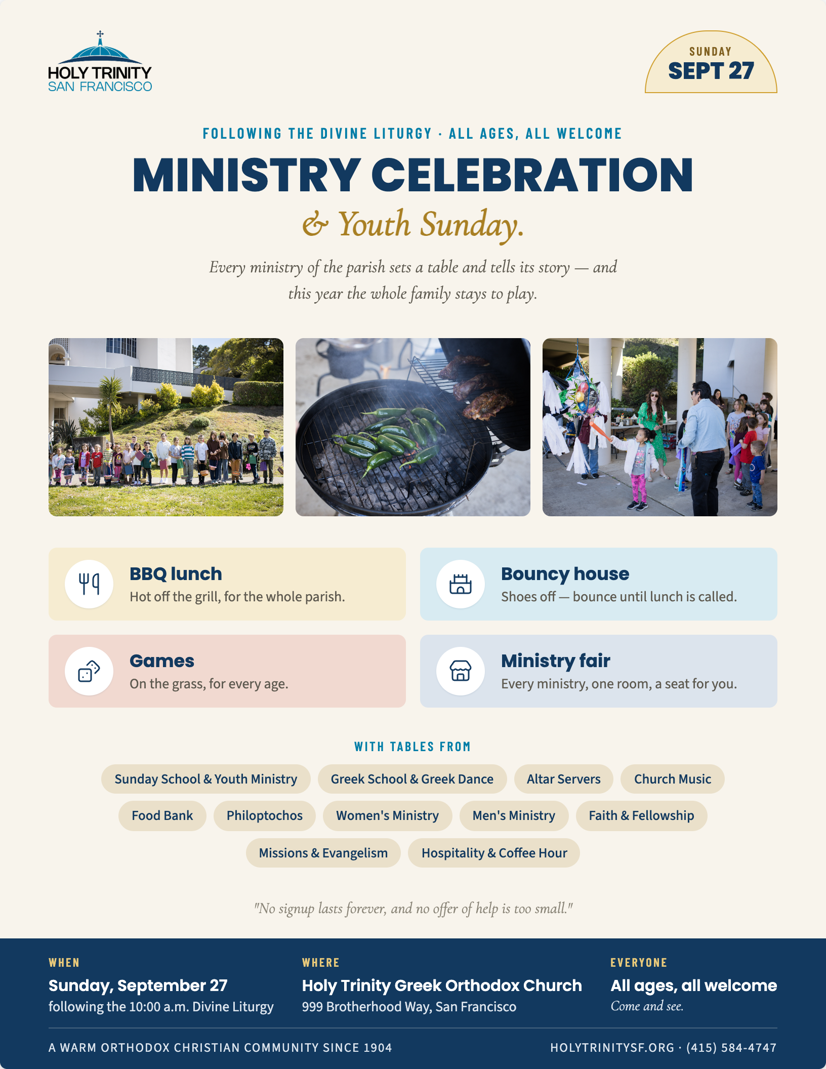 Ministry Celebration &amp; Youth Sunday