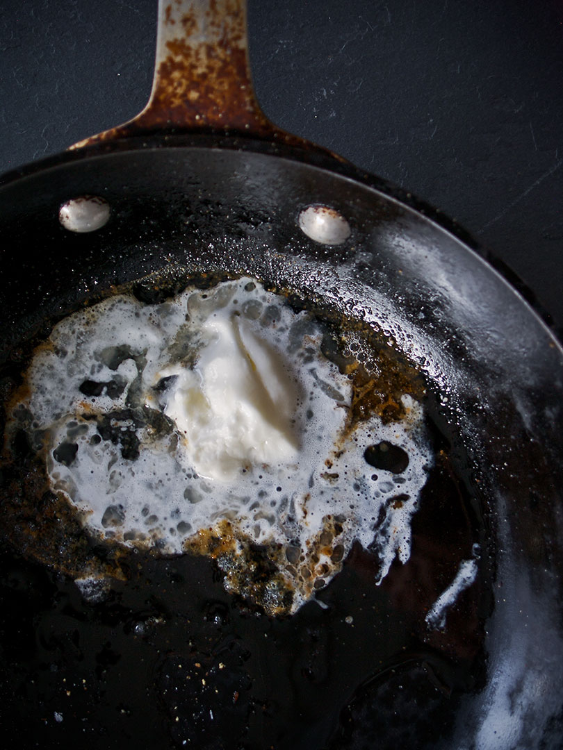 Butter being browned.