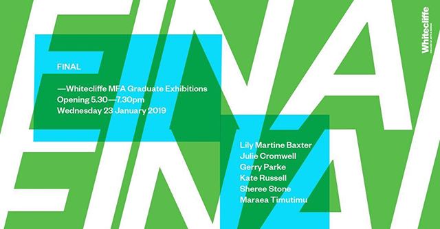Final MFA graduate show. If you are in Auckland please go check it out! 
@whitecliffe_life