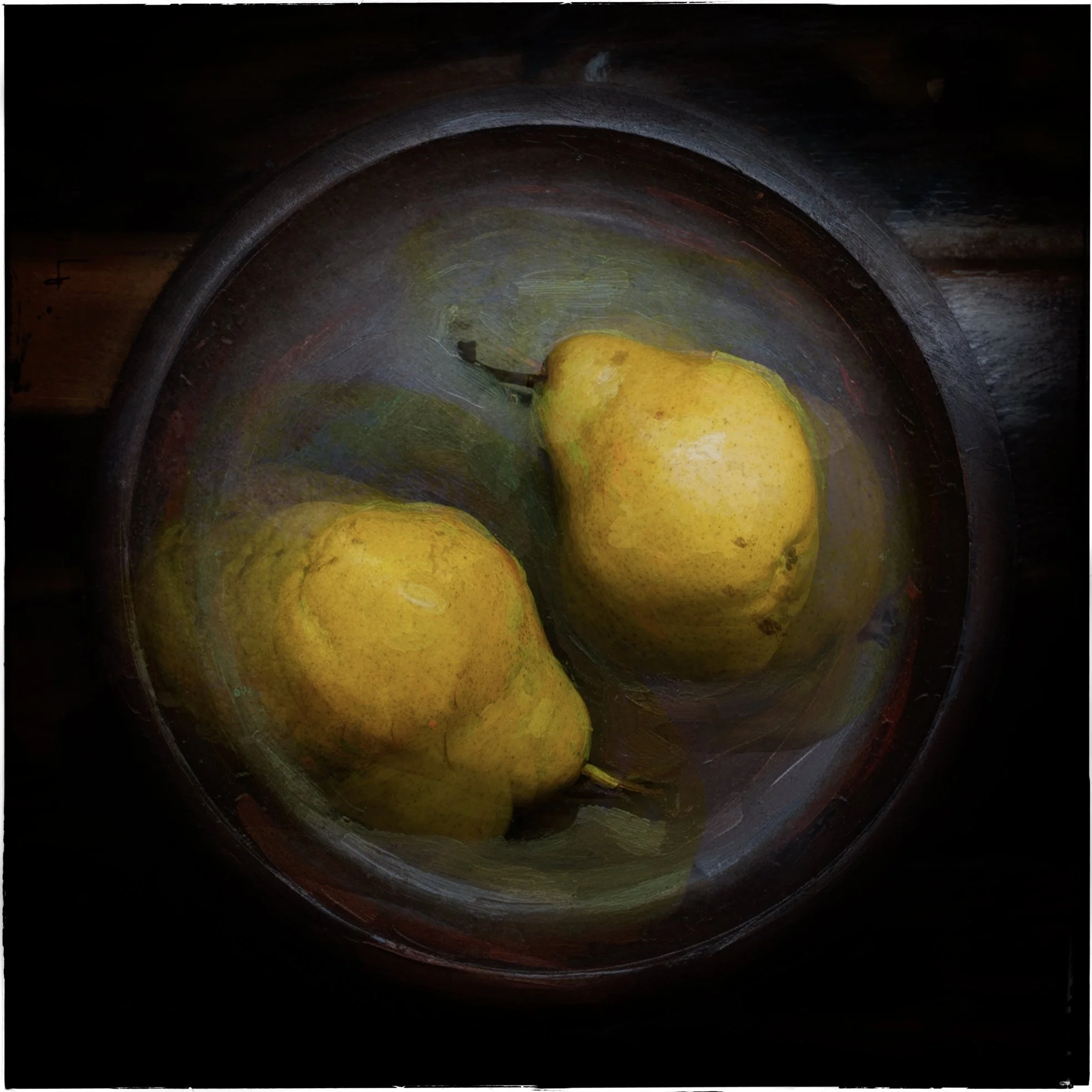 two pears in wooden bowl.jpg