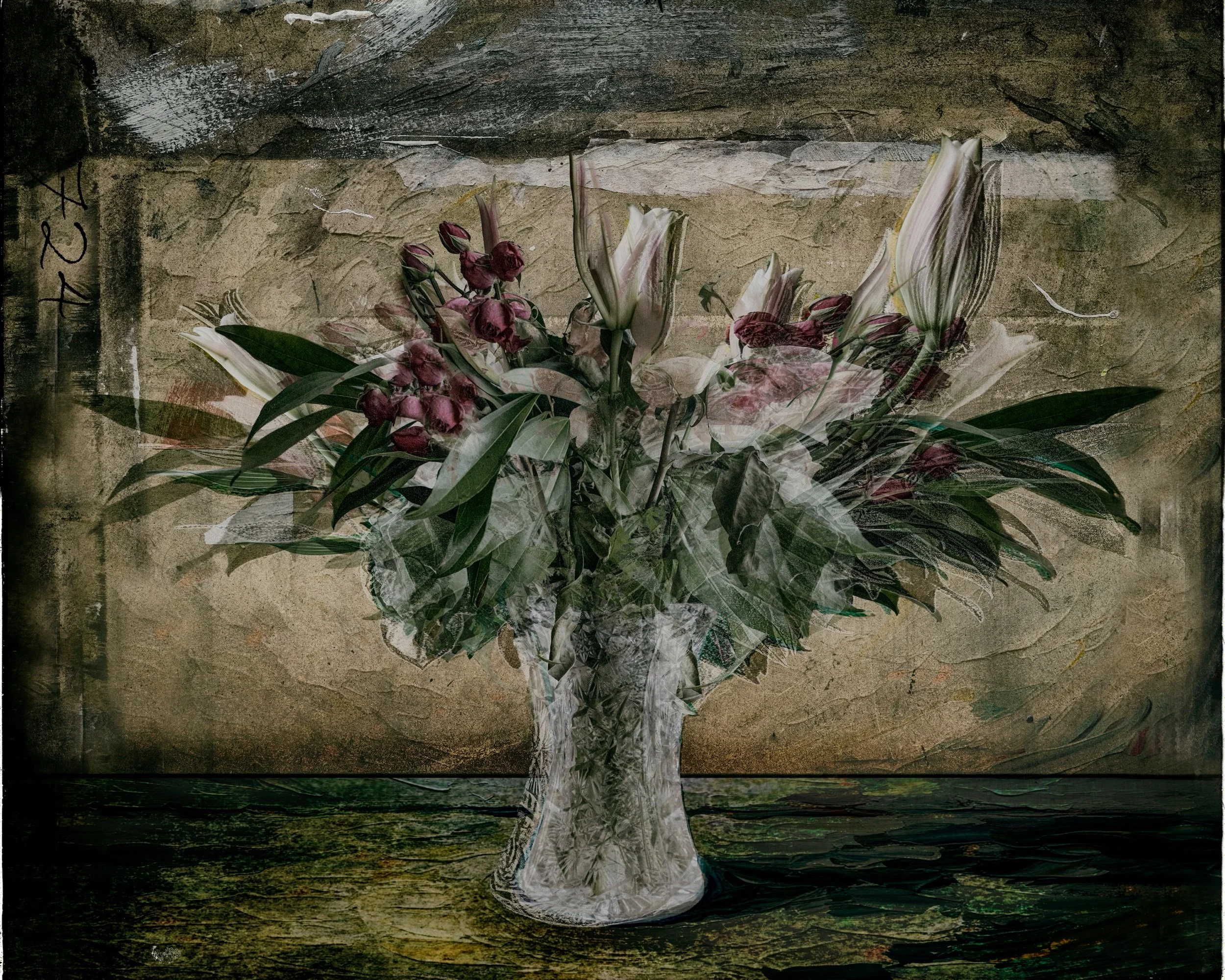 Still Life with Lillies and Rosebuds