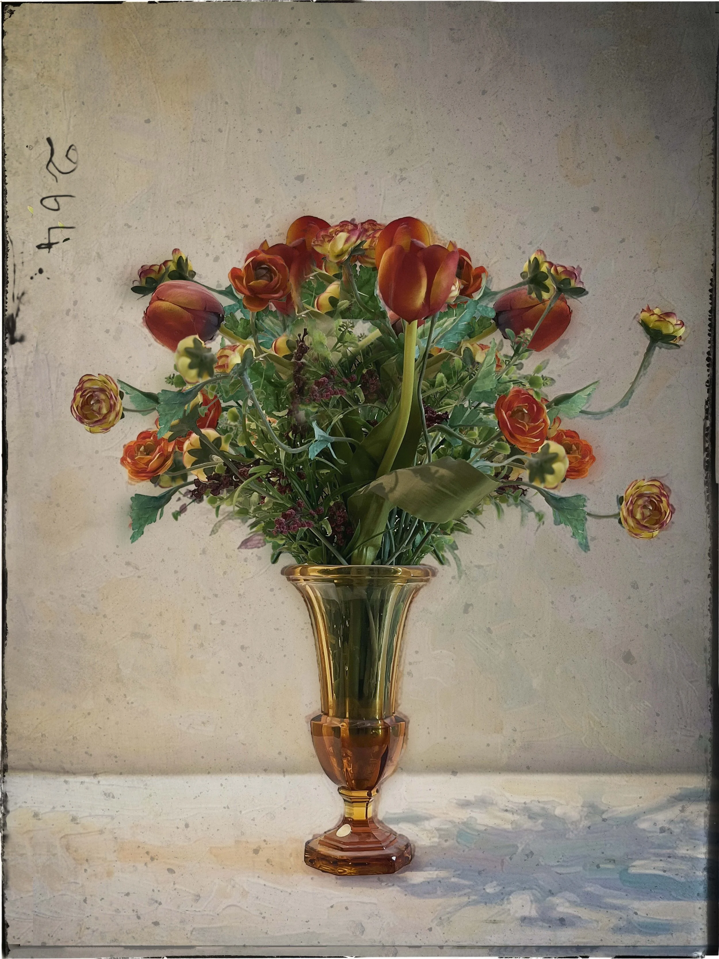 Still Life with Tulips and Ranunculus