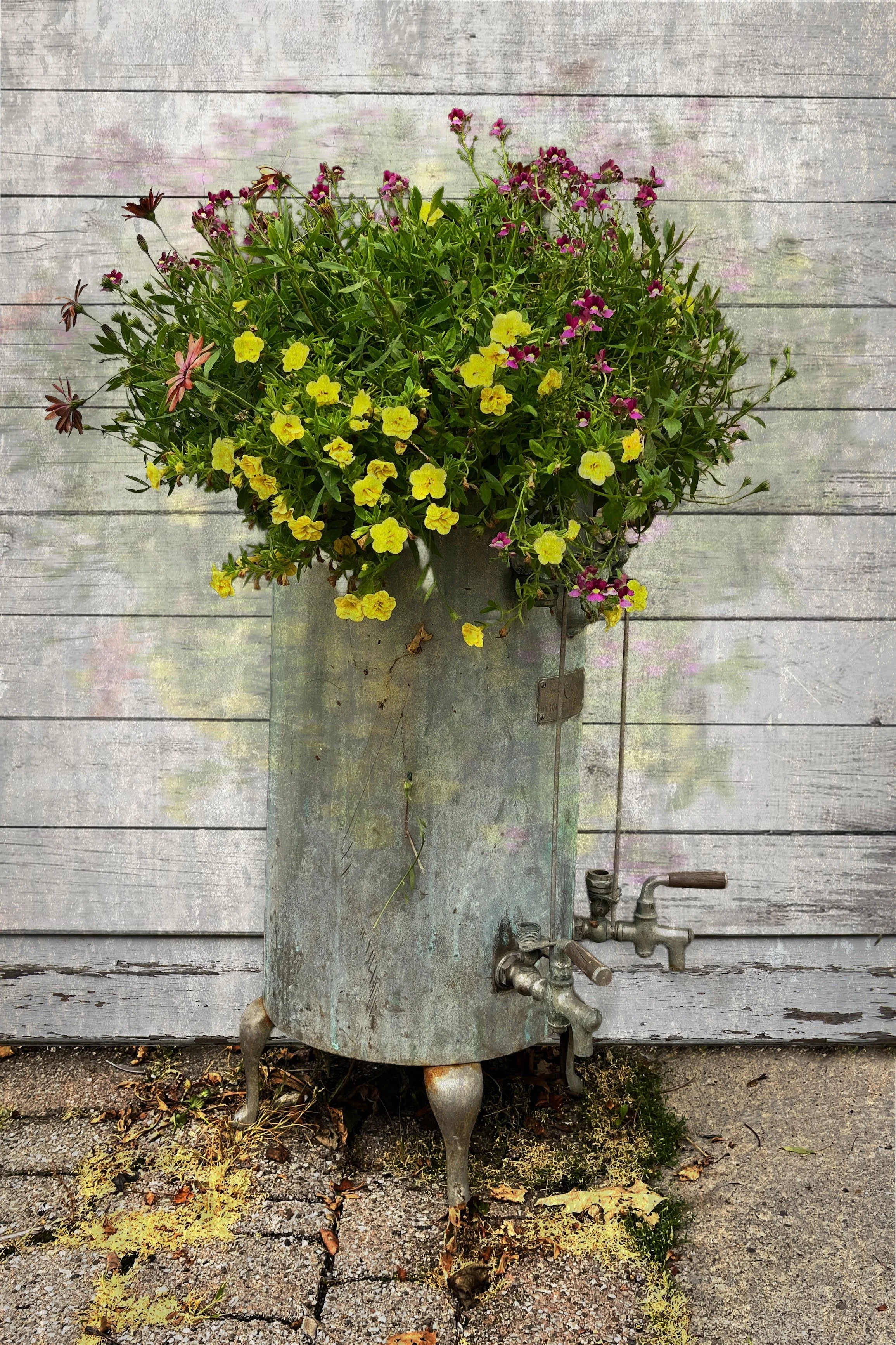 Wildflowers in an Old Samovar (Sold)