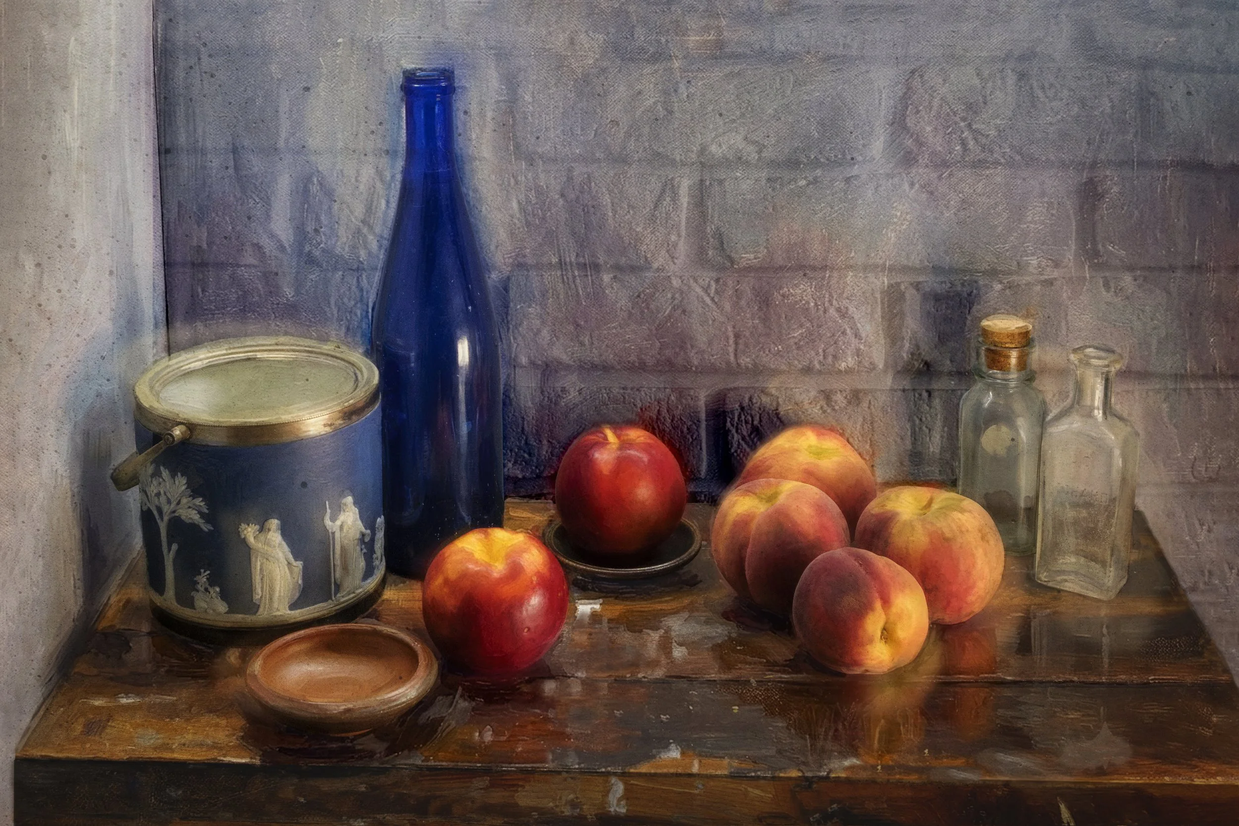 Still Life with Peaches and Nectarines