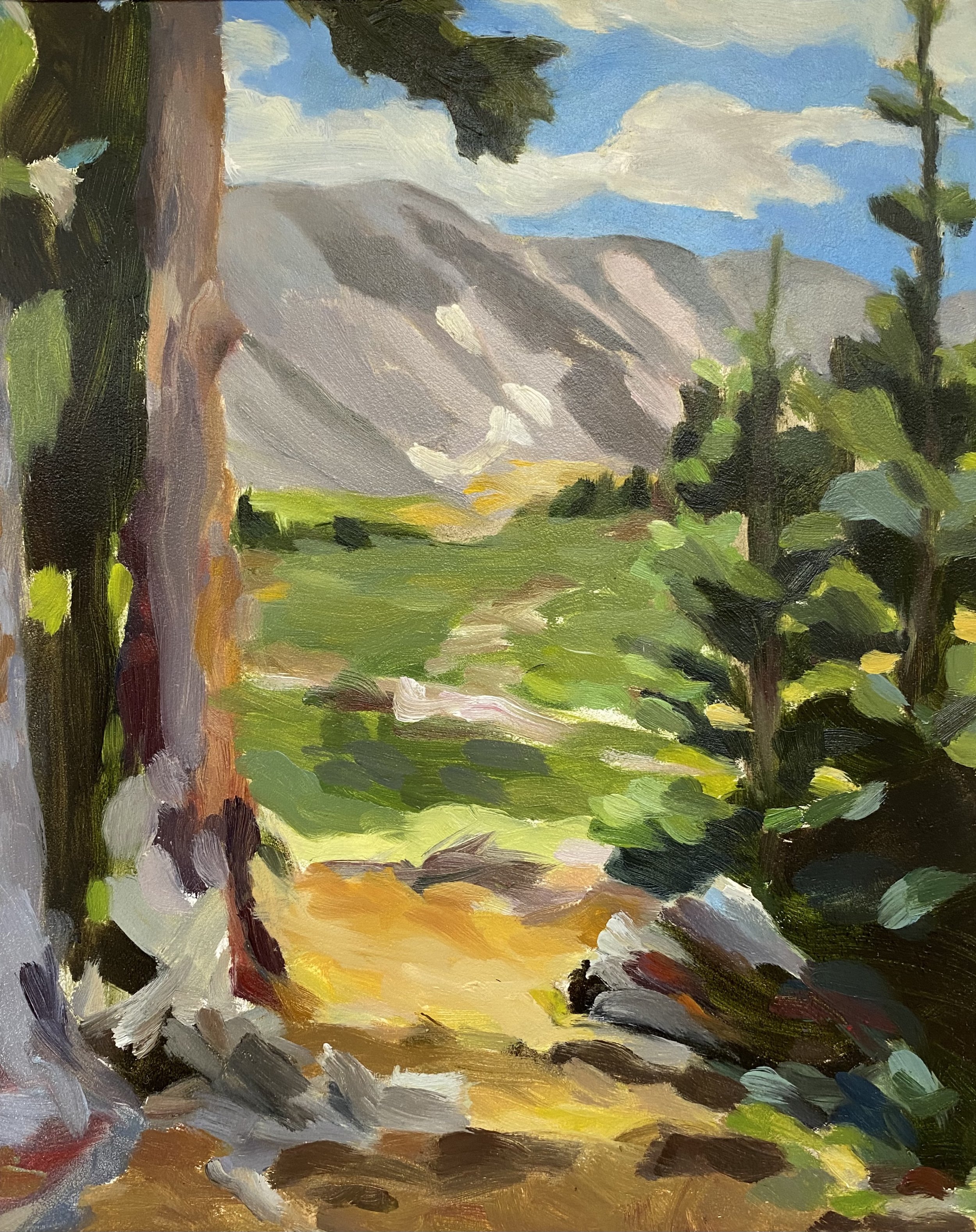  View Towards Grays Peak, oil on panel, 10”h x 8”w 