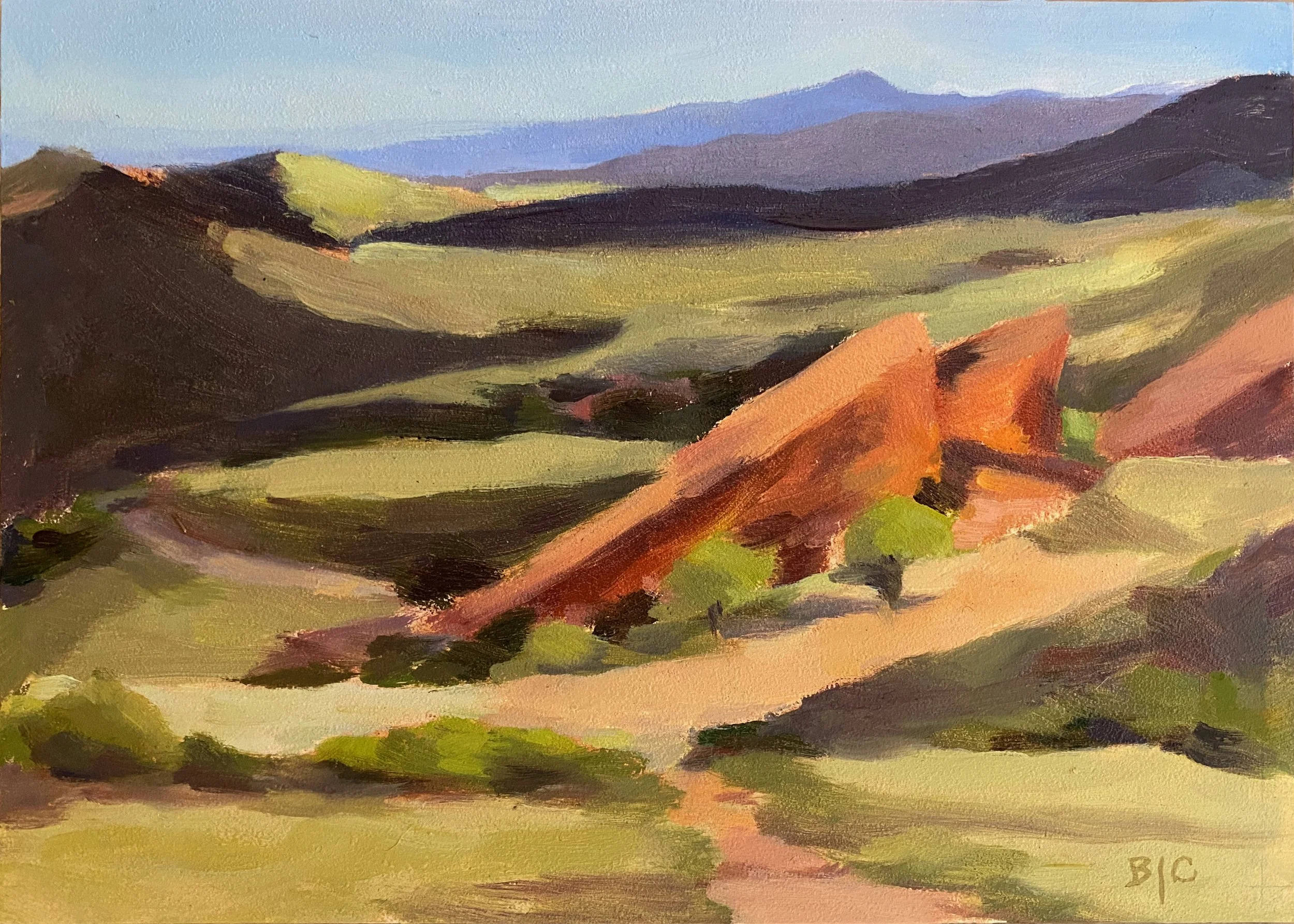  Red Rocks Overlook, Oil on panel, 5 × 7” SOLD 