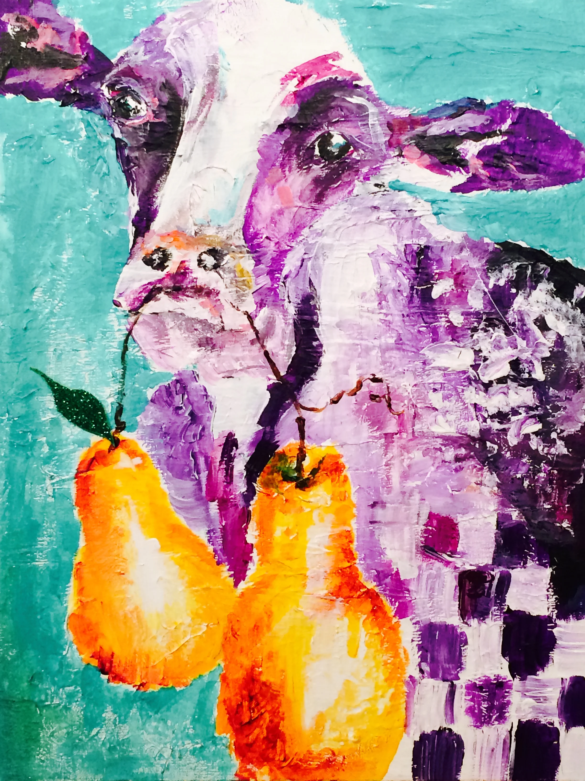 Hungry Cow 8.5x11 Print 