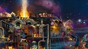 Bringing Flying Lotus’ Flamagra album cover to life 
