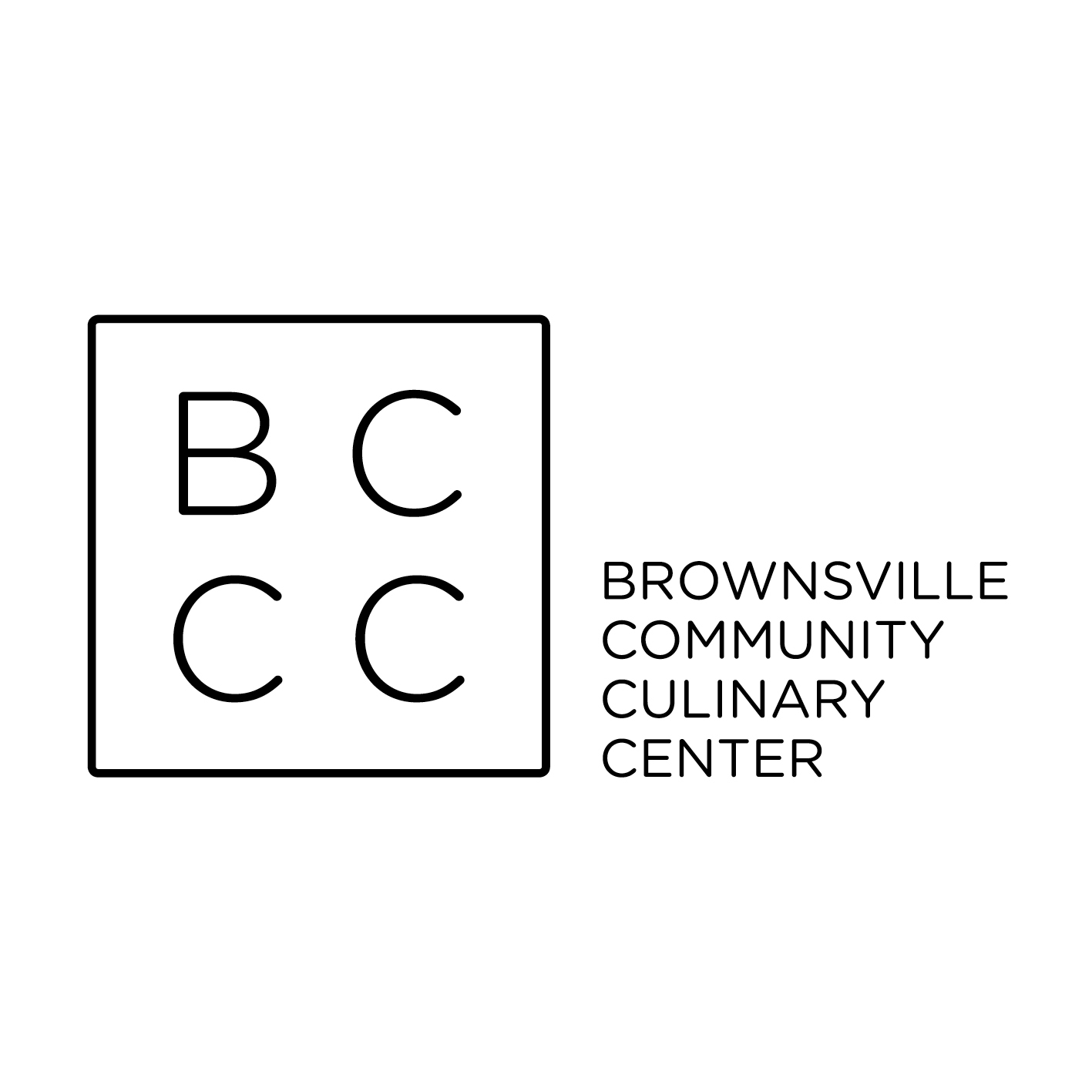 "Brownsville Community Culinary Center" was meant to be a temporary name for this space, which would become Claus Meyer's Free, Culinary Training Program and Restaurant in Brownsville- an under-served neighborhood in central Brooklyn. It was supposed to stand until the neighborhood of Brownsville named the space. However, it eventually became a lasting name throughout the neighborhood.