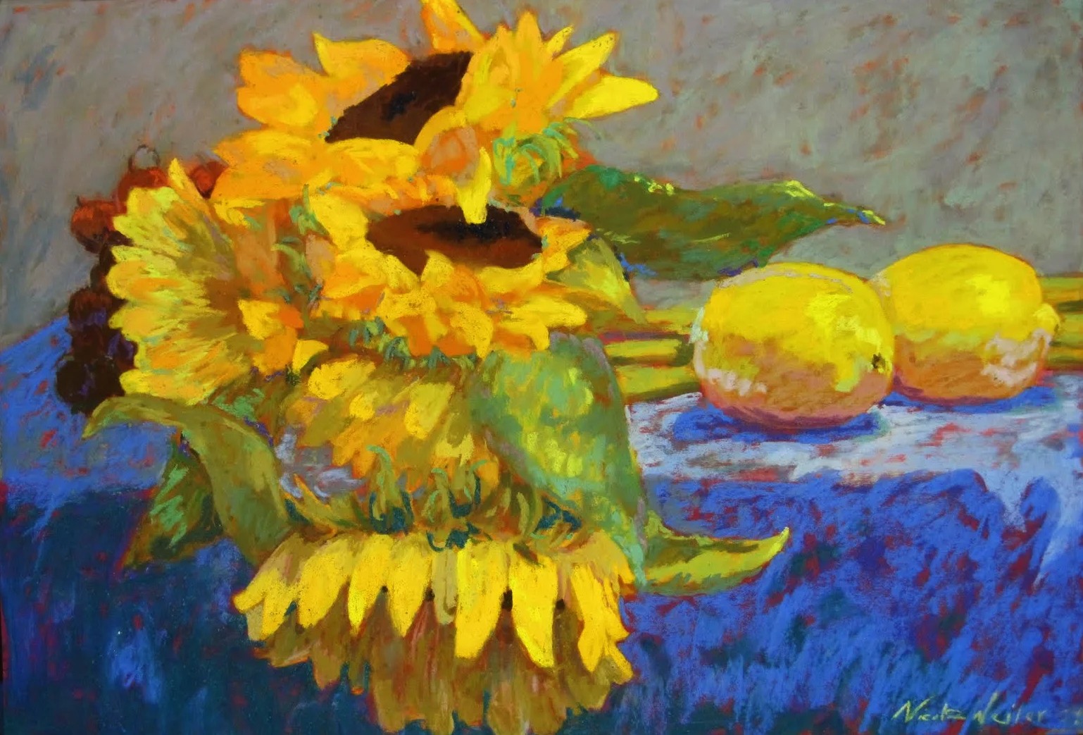Summer Sunflowers Resting on the Table