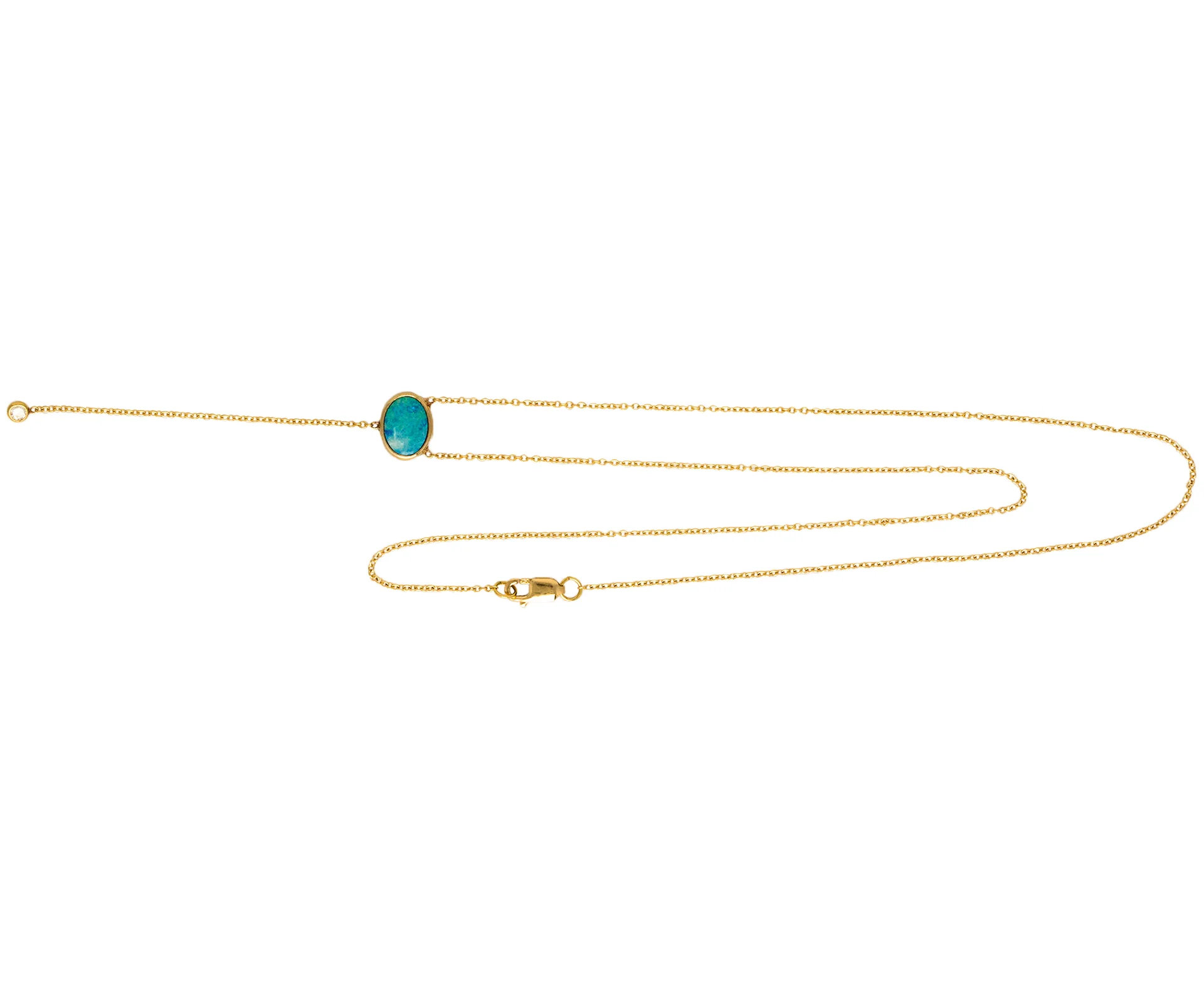 Opal Lariat Necklace
