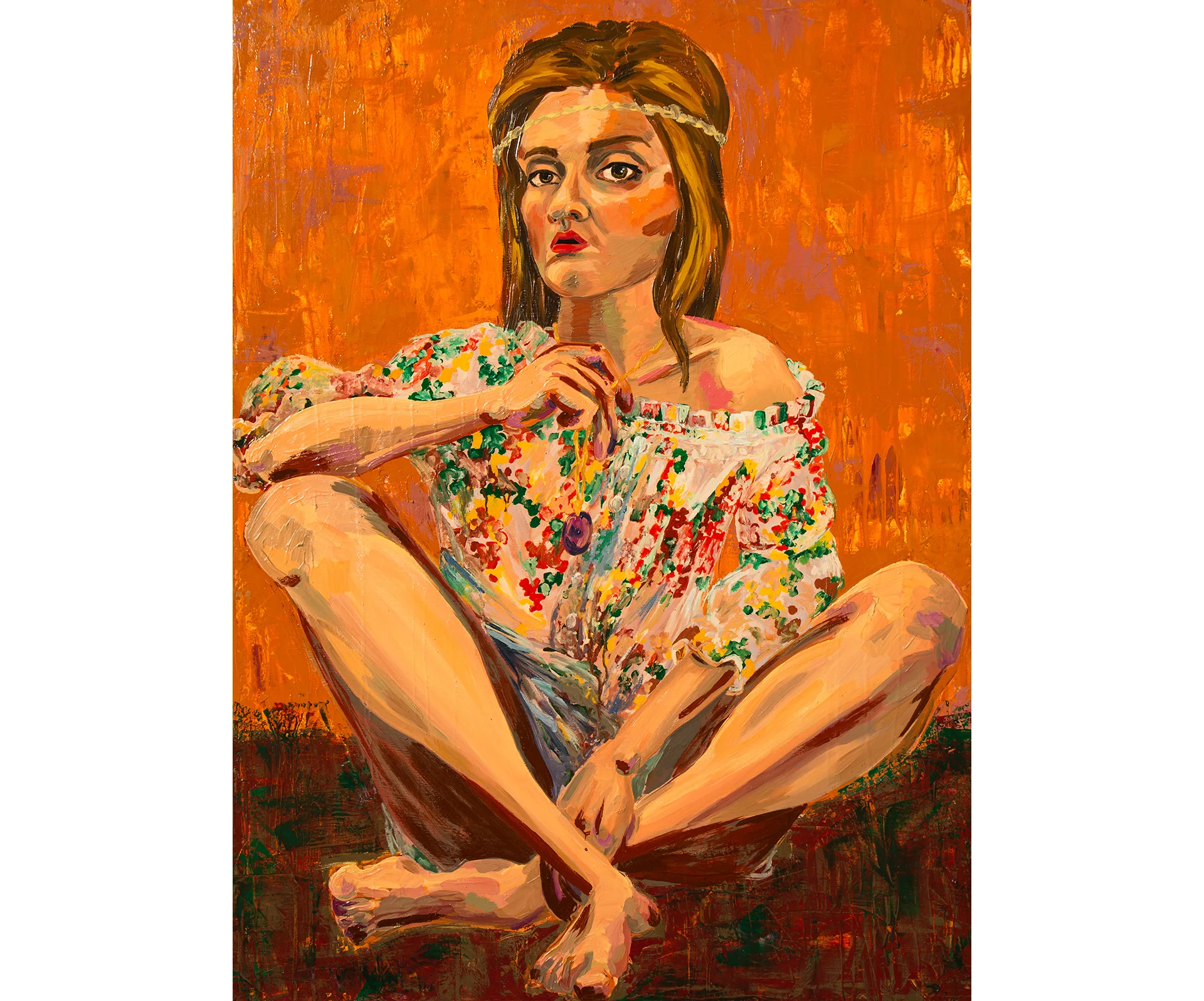 Self Portrait in Florals