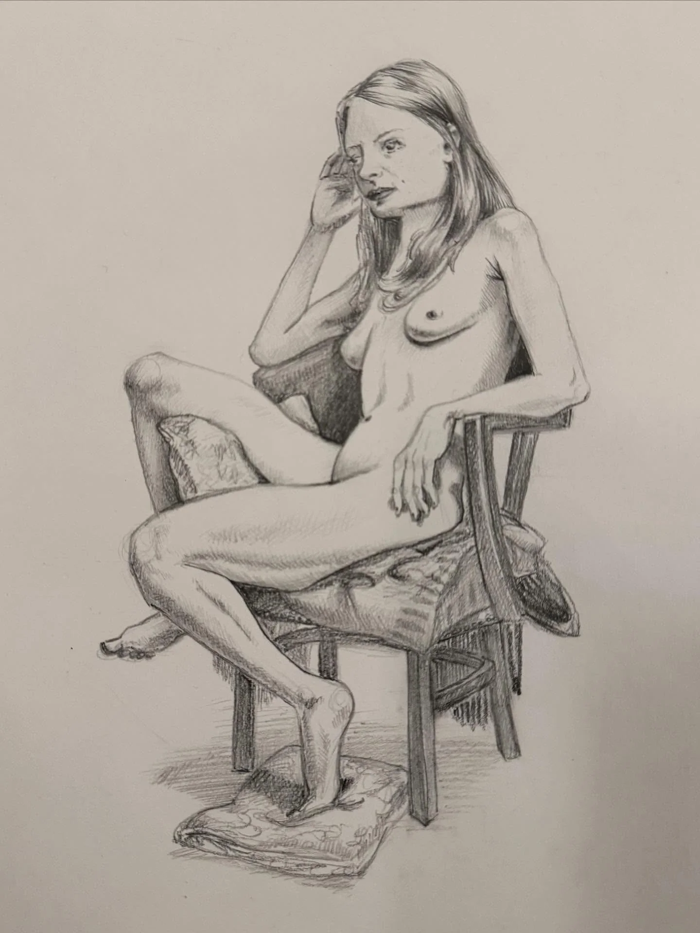 Some recent long pose figure drawings.