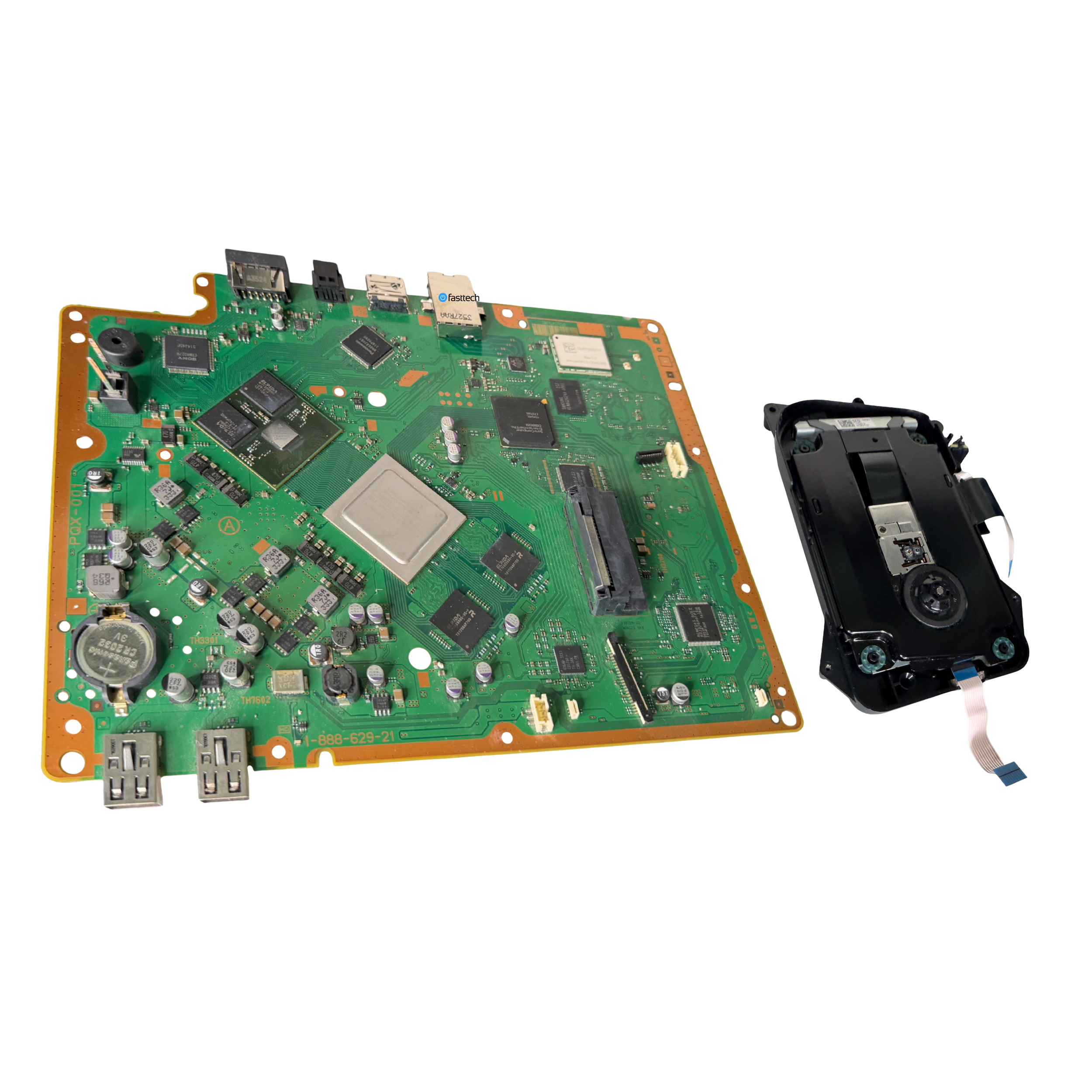 PlayStation 3 Super Slim Motherboard PQX-001 and Paired Optical Drive - 8.png