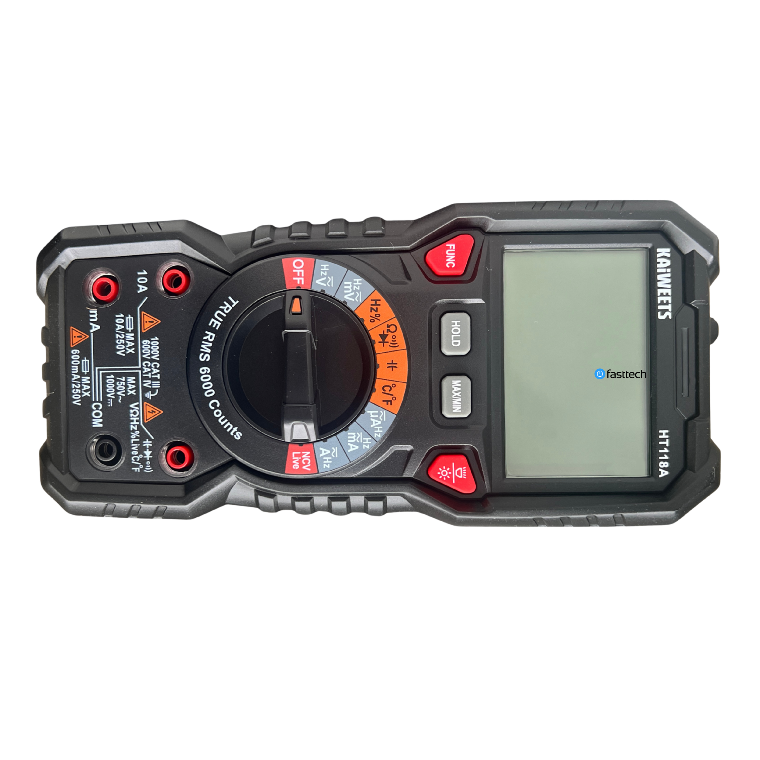 KAIWEETS Digital Multimeter TRMS 6000 Counts Ohmmeter Voltmeter - 4.png