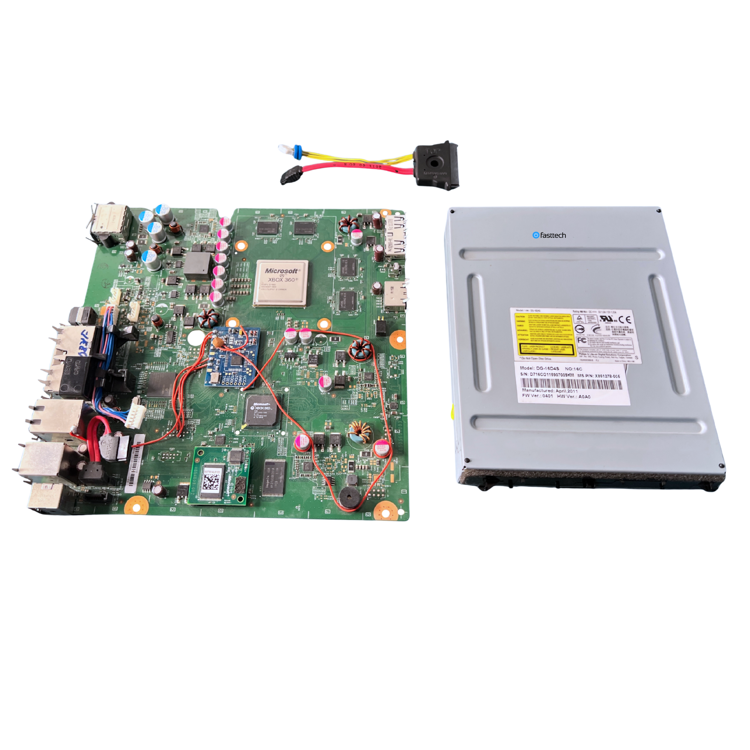 Xbox 360 S Trinity Modded Motherboard + Paired Optical Drive and Hard Drive Connector  - 7.png