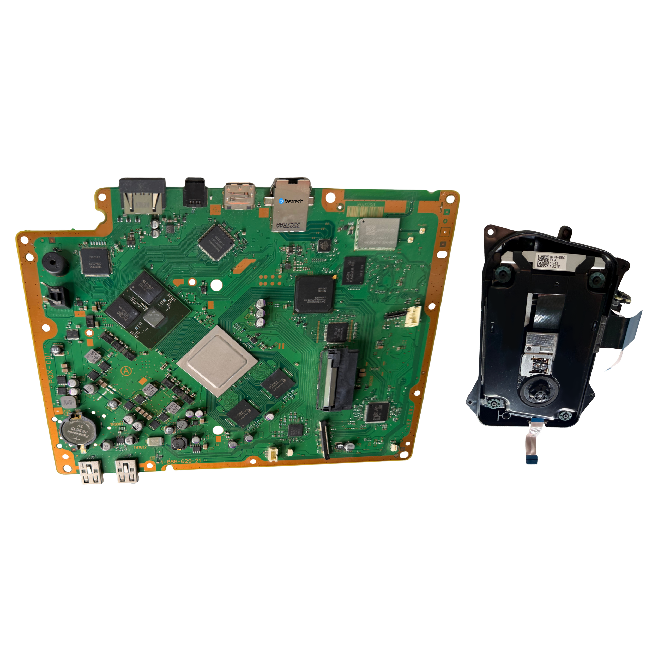PlayStation 3 Super Slim Motherboard PQX-001 and Paired Optical Drive - 10.png