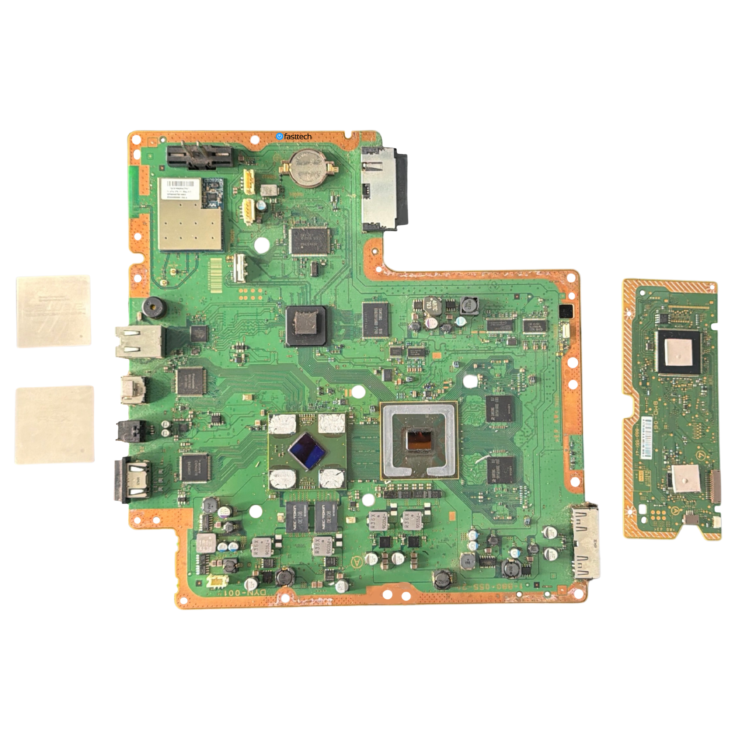 PlayStation 3 Slim De-Lidded Motherboard (CECH-2001) + Disc Drive Logic Board (DYN-001) - 2.png