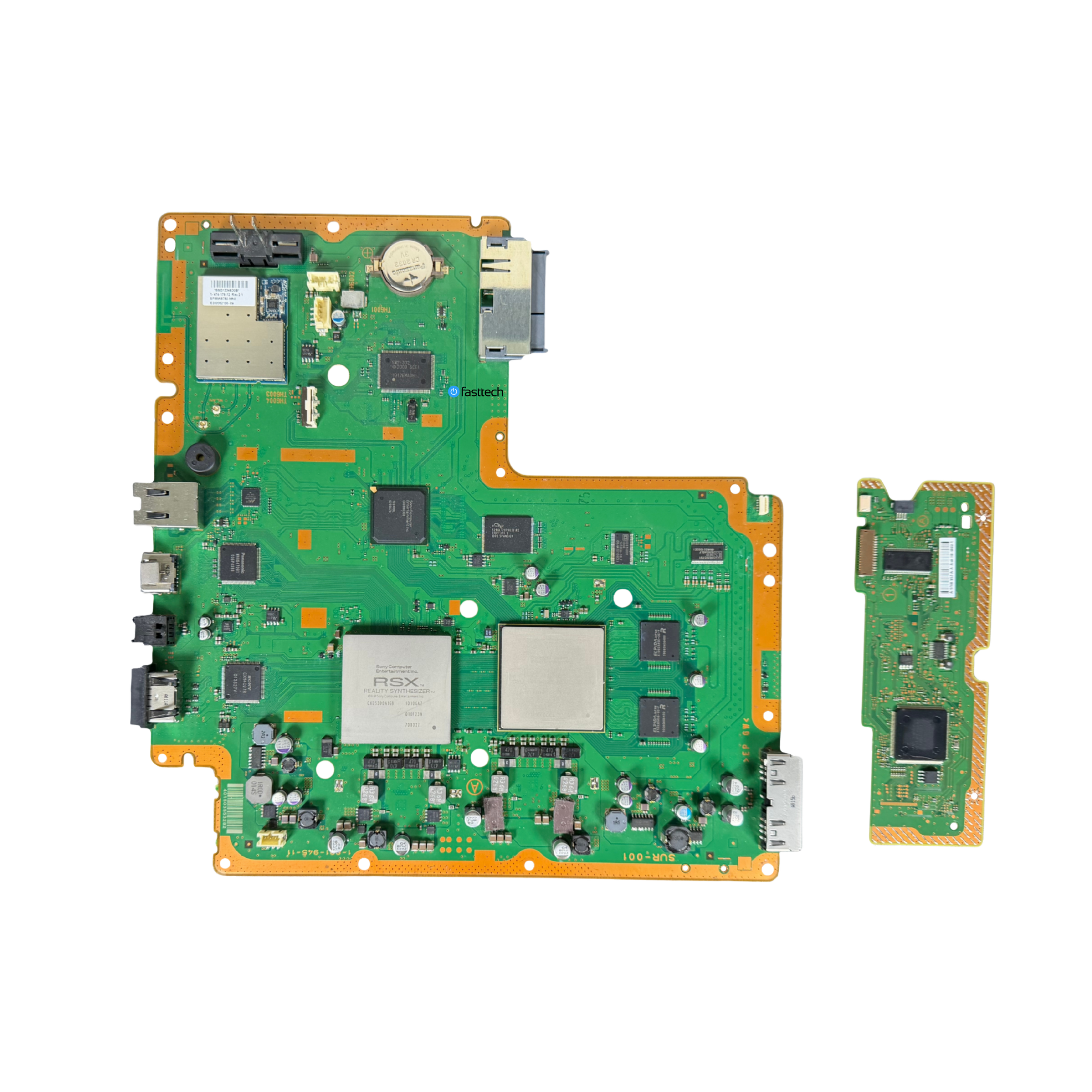 PlayStation 3 Slim Motherboard (CECH-2101) + Disc Drive Logic Board (SUR-001)