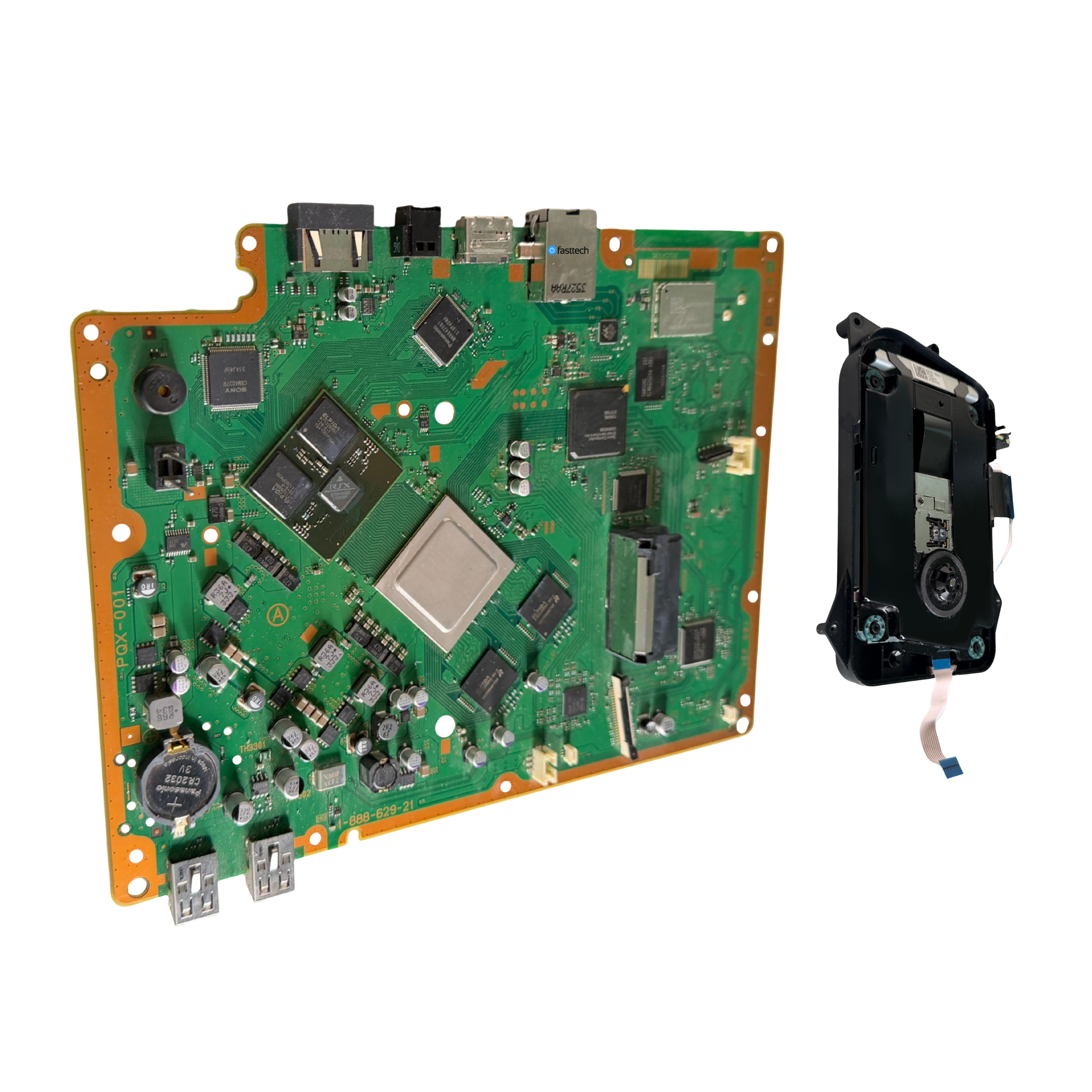 PlayStation 3 Super Slim Motherboard PQX-001 and Paired Optical Drive - 9.png