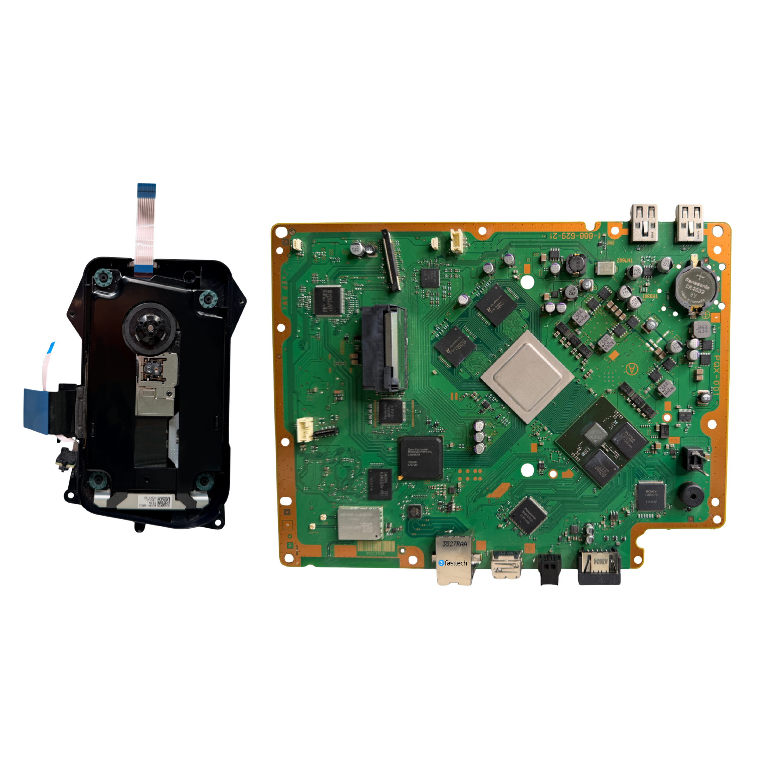 PlayStation 3 Super Slim Motherboard PQX-001 and Paired Optical Drive - 2.png