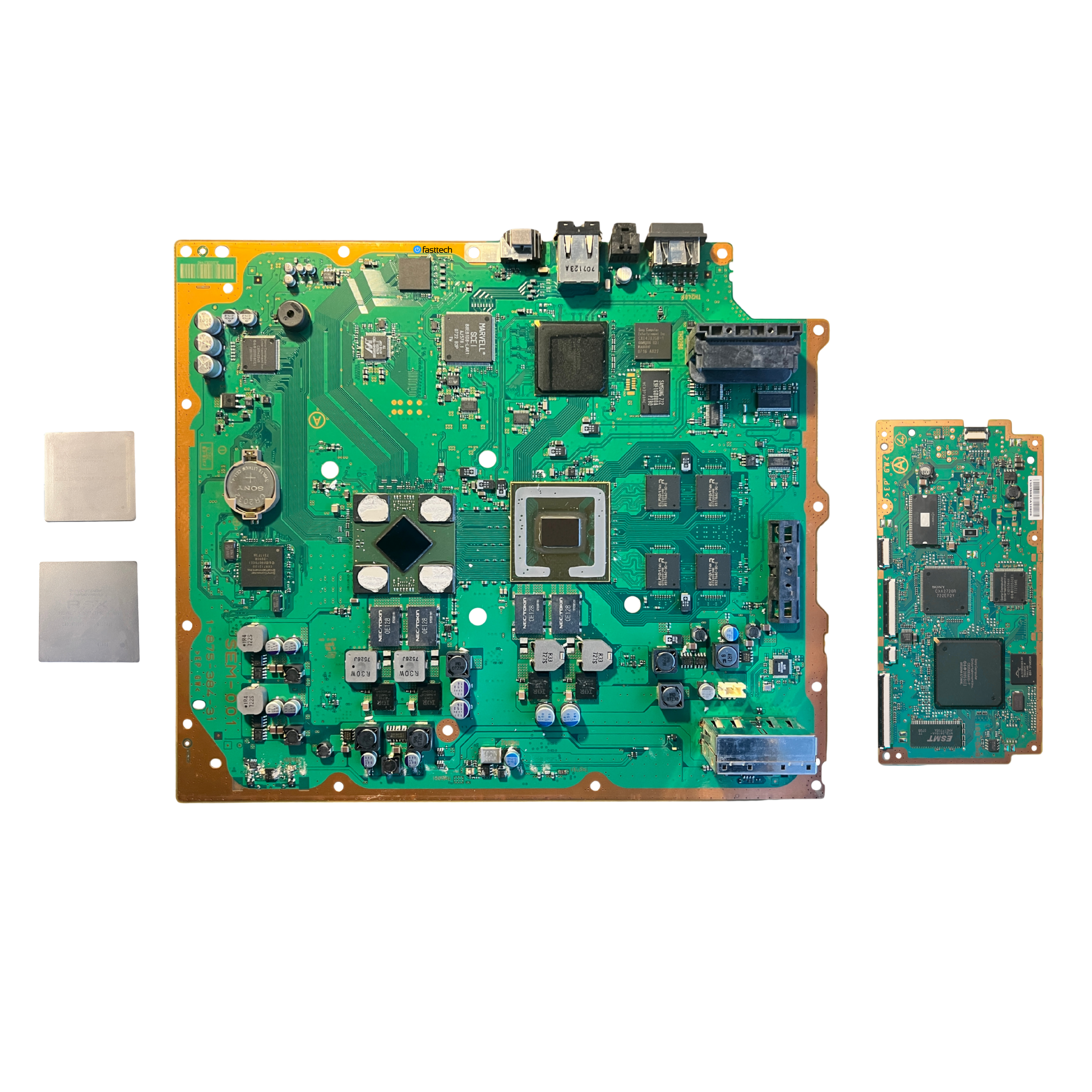 PlayStation 3 CECHG01 'De-Lid' Motherboard + Disc Drive Logic Board (SEM-001) - 1.png