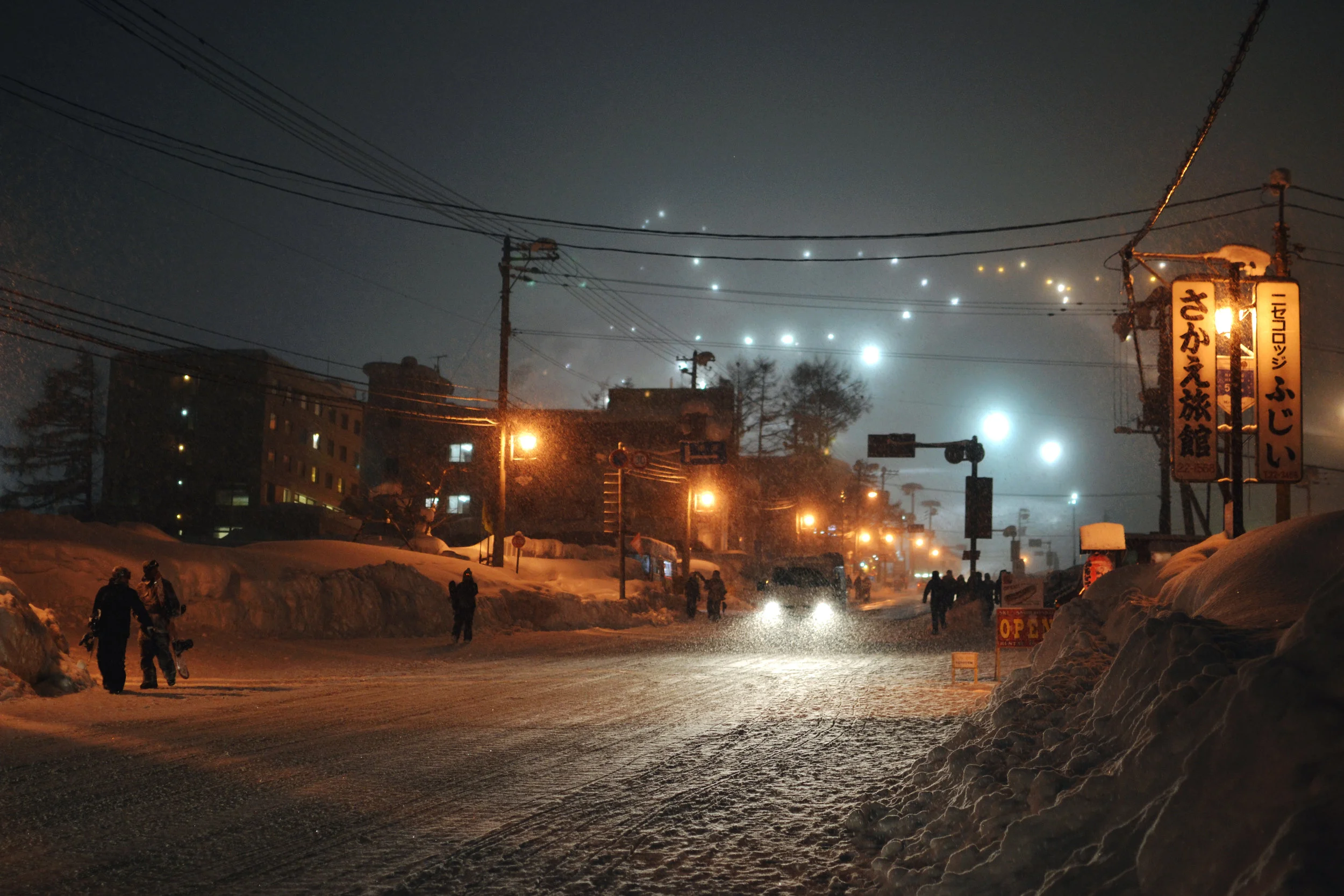 Icy streets of Niseko, Hokkaido