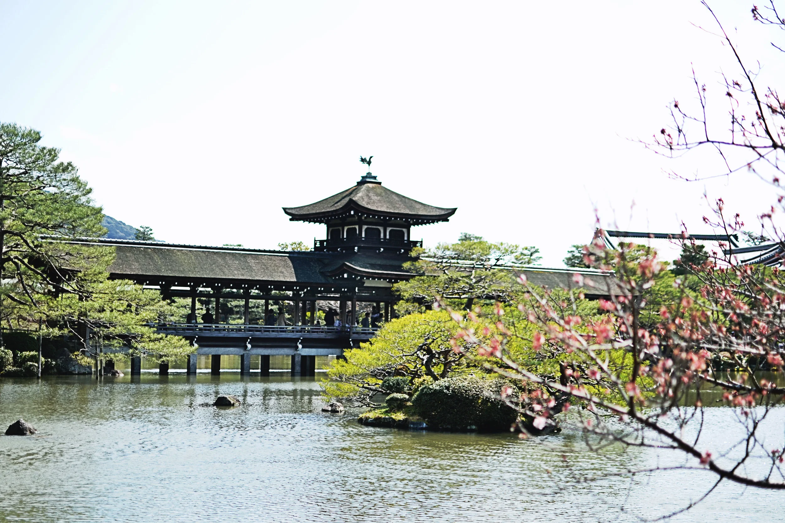 Landscape at Heian shrine in Kyoto