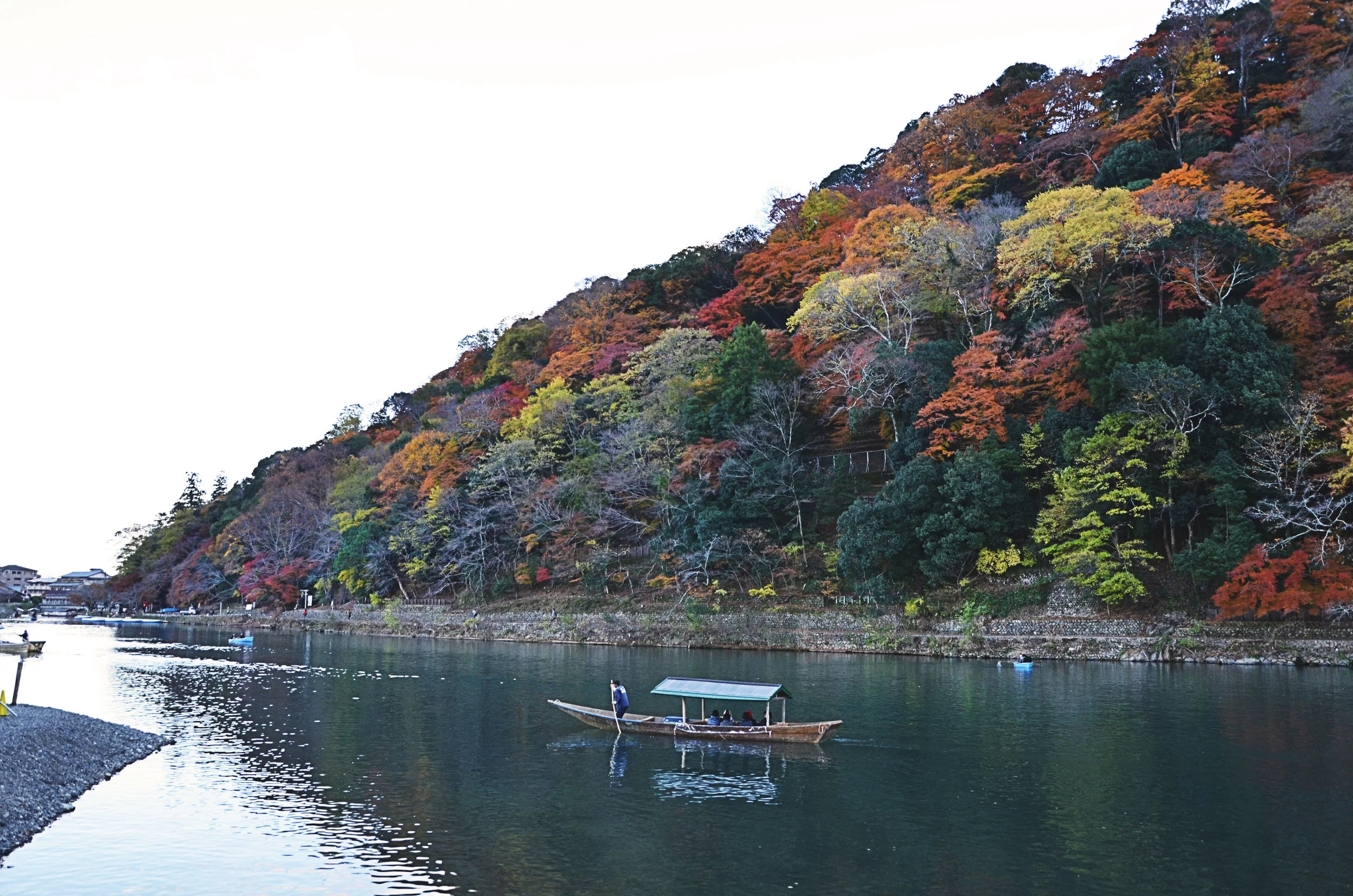 Boat captains on the Hozugawa-kudari boat ride to Arashiyama, Kyoto