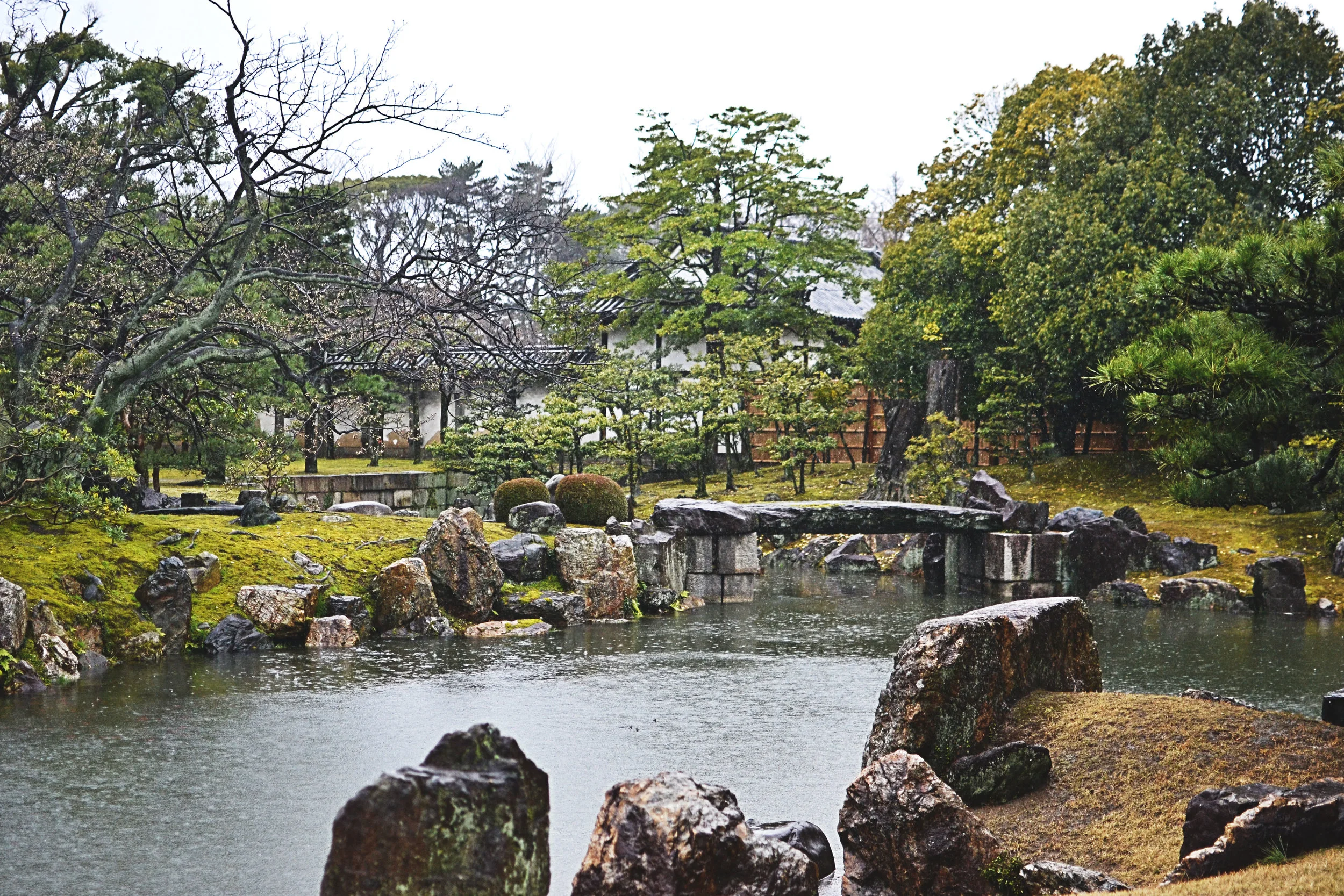 Gardens at Nijo Castle in Kyoto