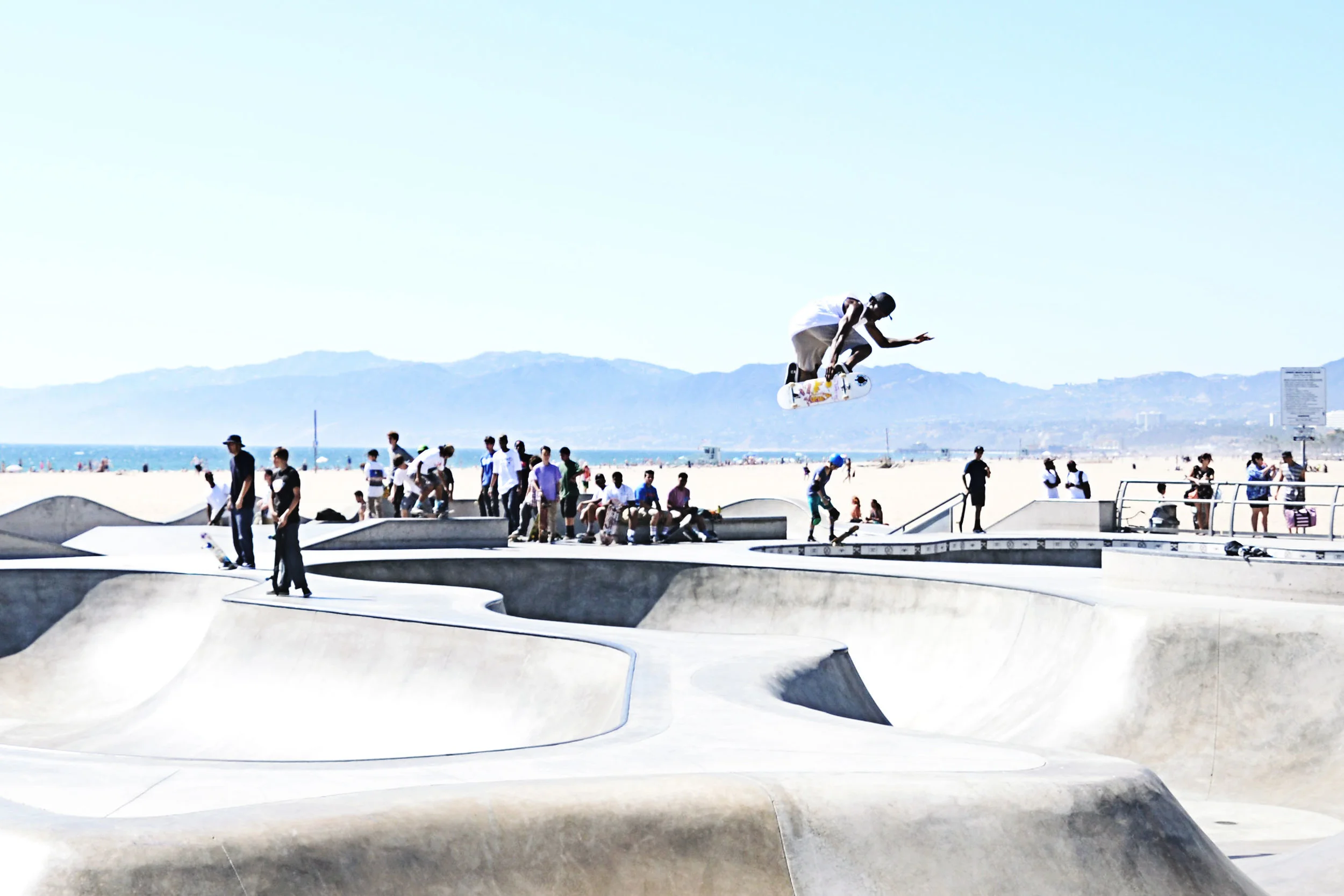 Skateboarders at Venice