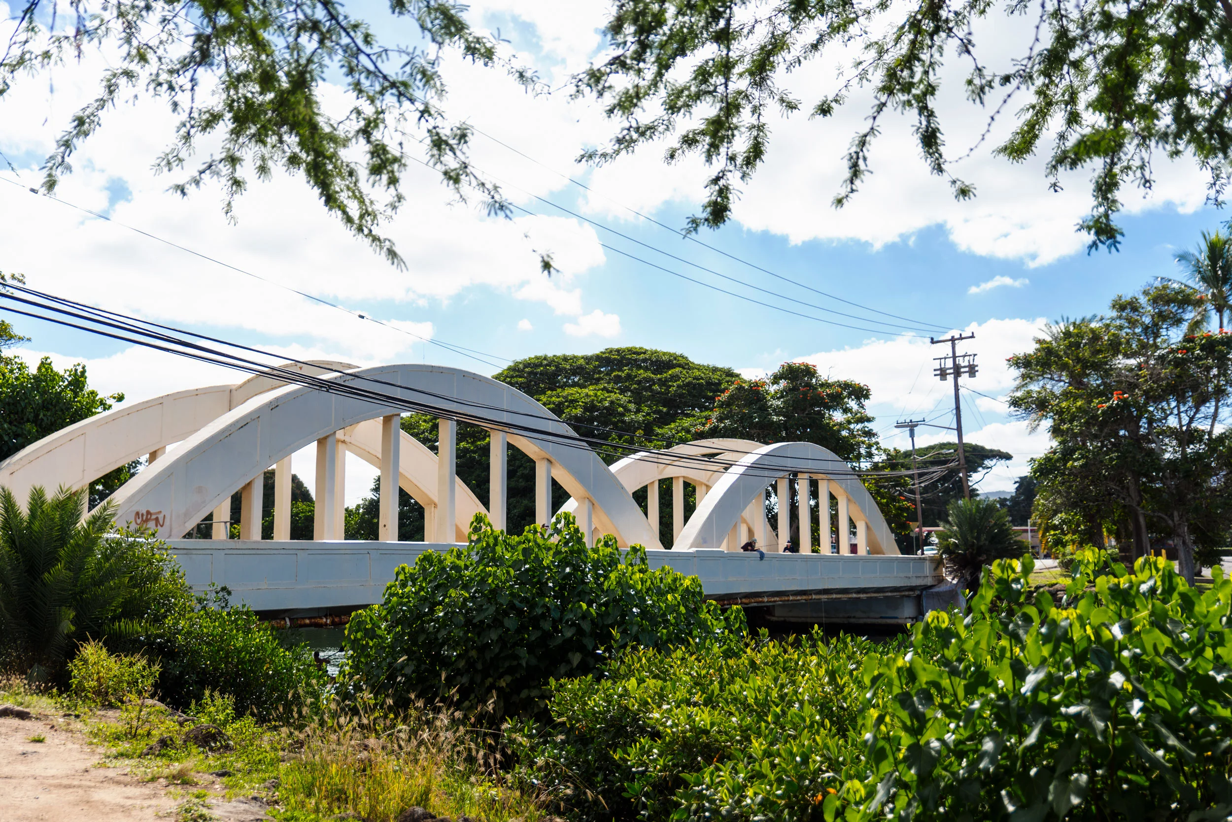The Rainbow Bridge of Haleiwa Town